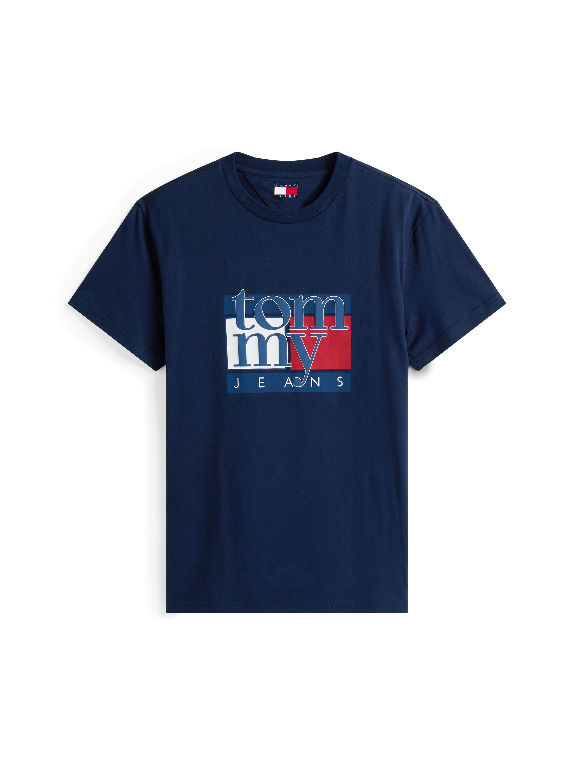 Tommy Jeans T-Shirt »TJM RWB FLAG TEE EXT«, Slim fit, mit Rundhals