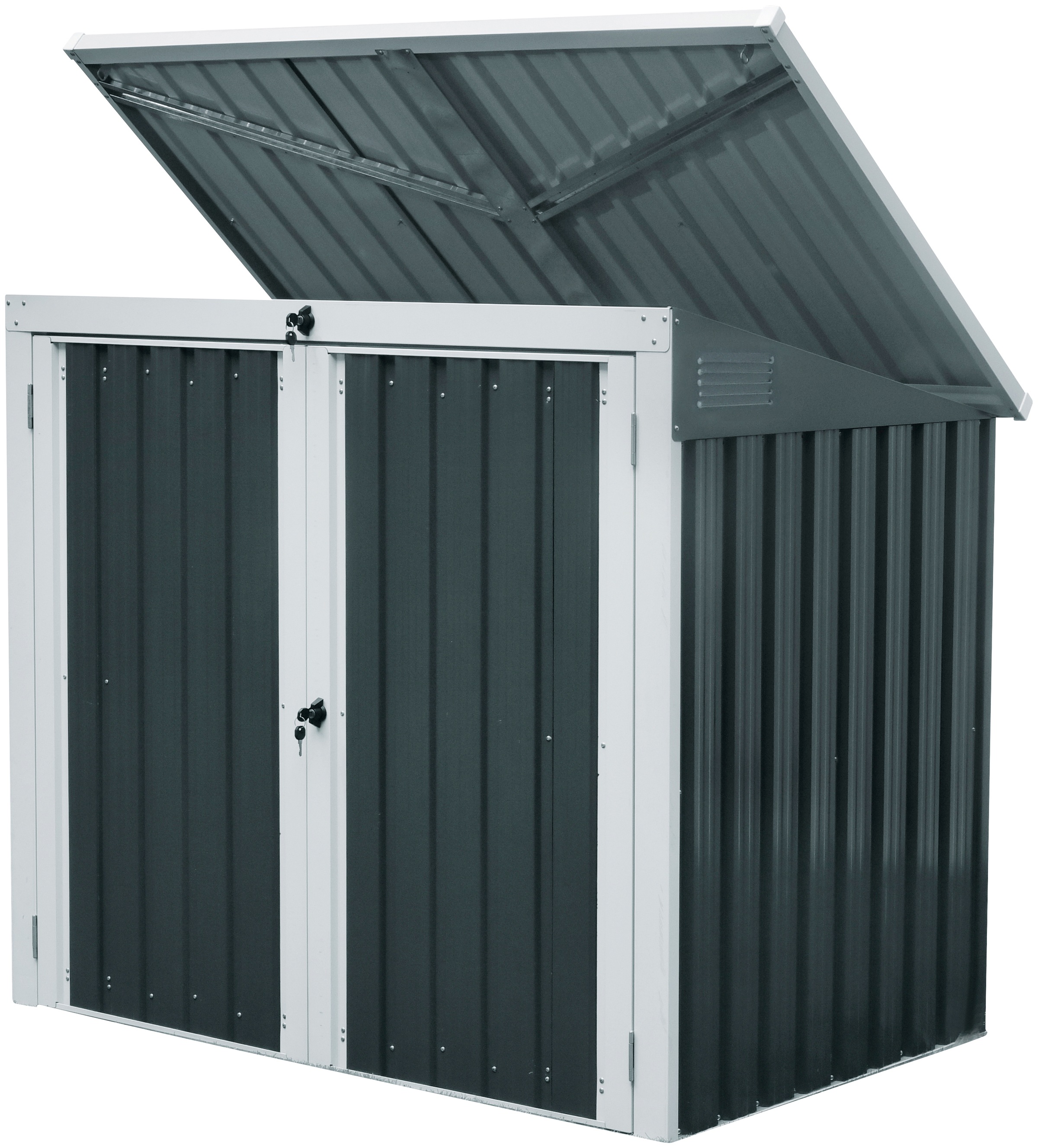 KONIFERA Mülltonnenbox »Tobi 2«, für 2x240 l, BxTxH: 158x134x101 cm