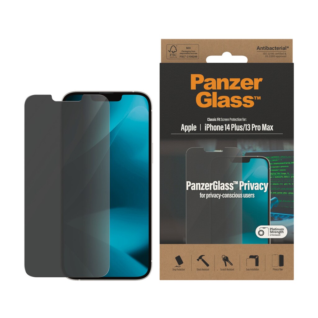 PanzerGlass Displayschutzglas »iPhone 14 Plus/13 Pro Max Privacy AB«