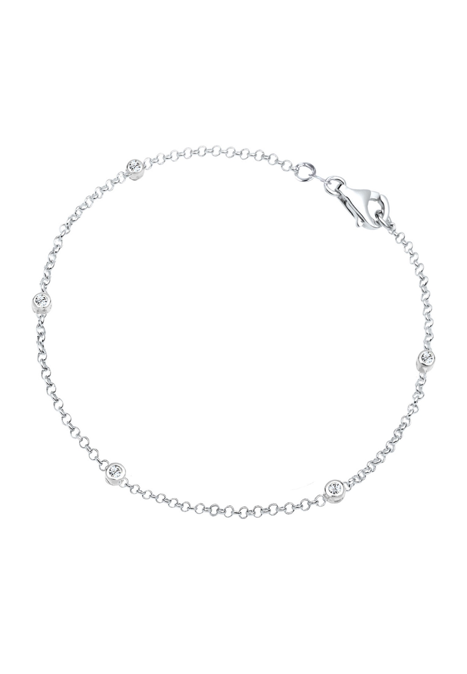Elli Armkette »Armband Kristalle Eleganz Basic 925 Silber«
