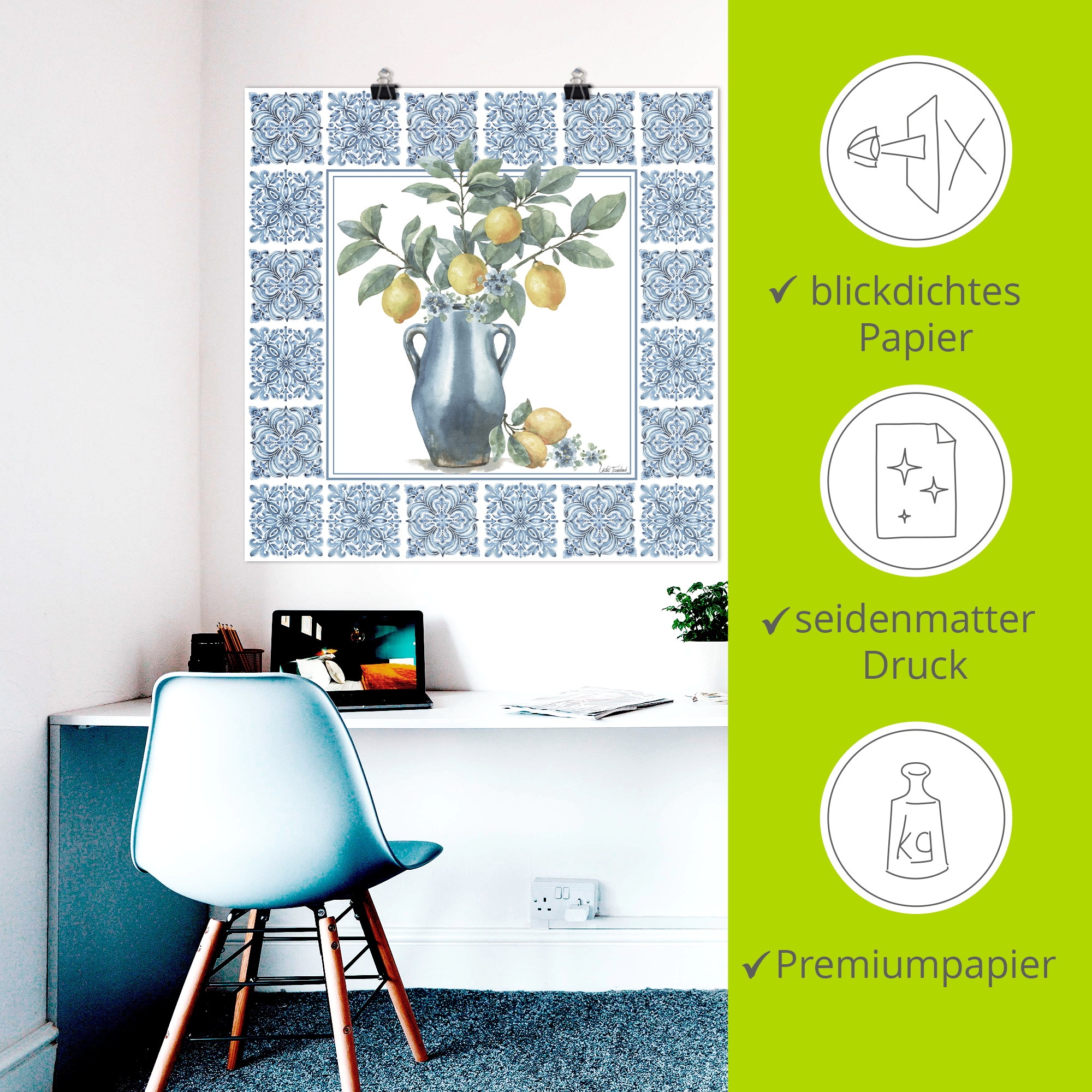 Artland Wandbild »Le Citron V« Arrangements 1 Stk. tlg. als Alubild, Leinwandbild, Poster, Wandaufkleber in verschied. Größen