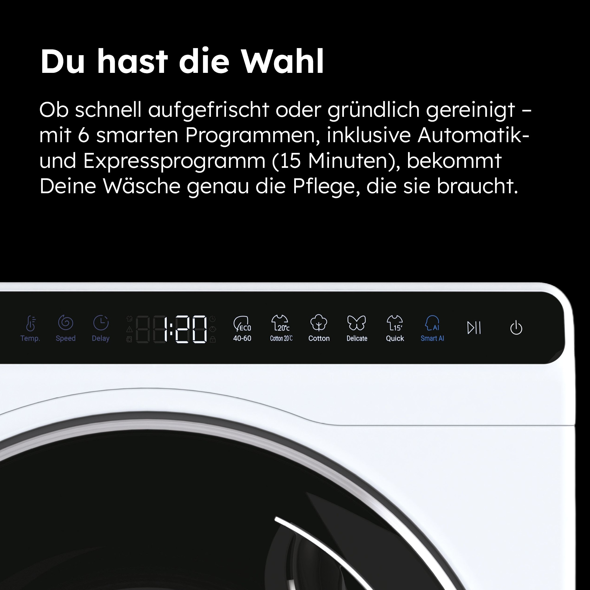 Haier Waschmaschine MINI-WASHER »HW50-BP12307«, 5 kg, 1200 U/min, besonders kompakte Maße (70 cm Höhe, 51 cm Breite)