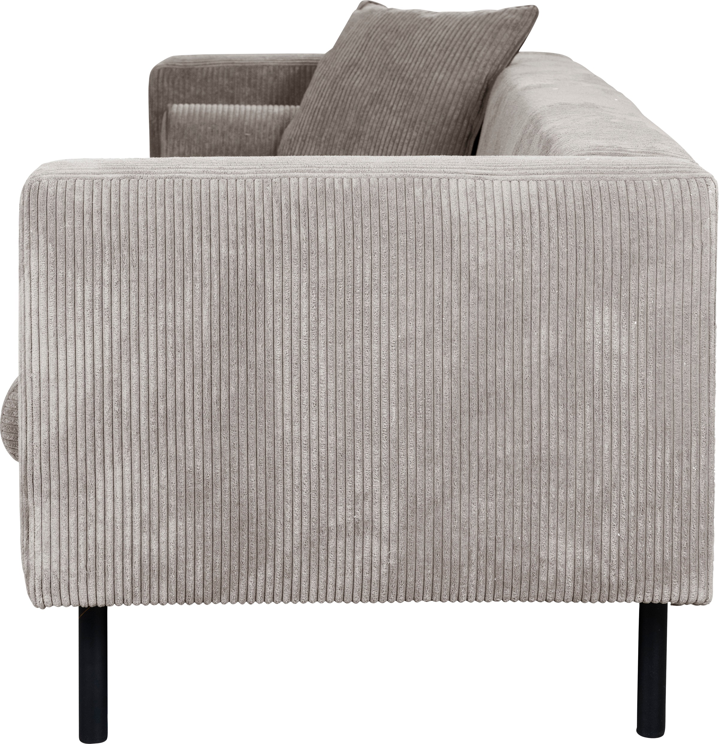 Guido Maria Kretschmer Home&Living 2-Sitzer »Lillibeth Designsofa mit Wellenunterfederung, Maße B/T/H: 155/74/83 cm«, Zierkissen als Wendekissen, in Samtoptik oder Cord