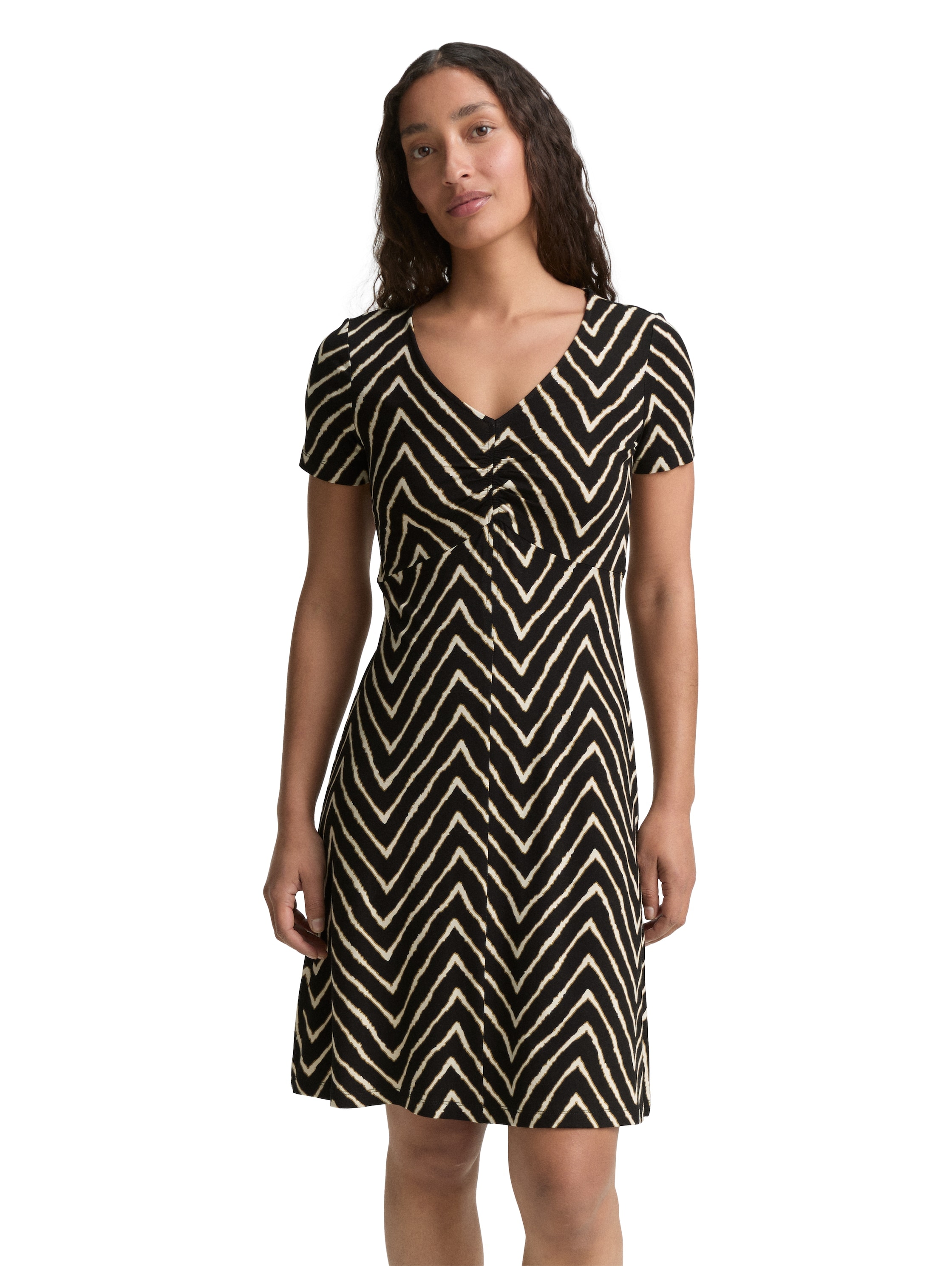 TOM TAILOR Sommerkleid, mit All-Over Print