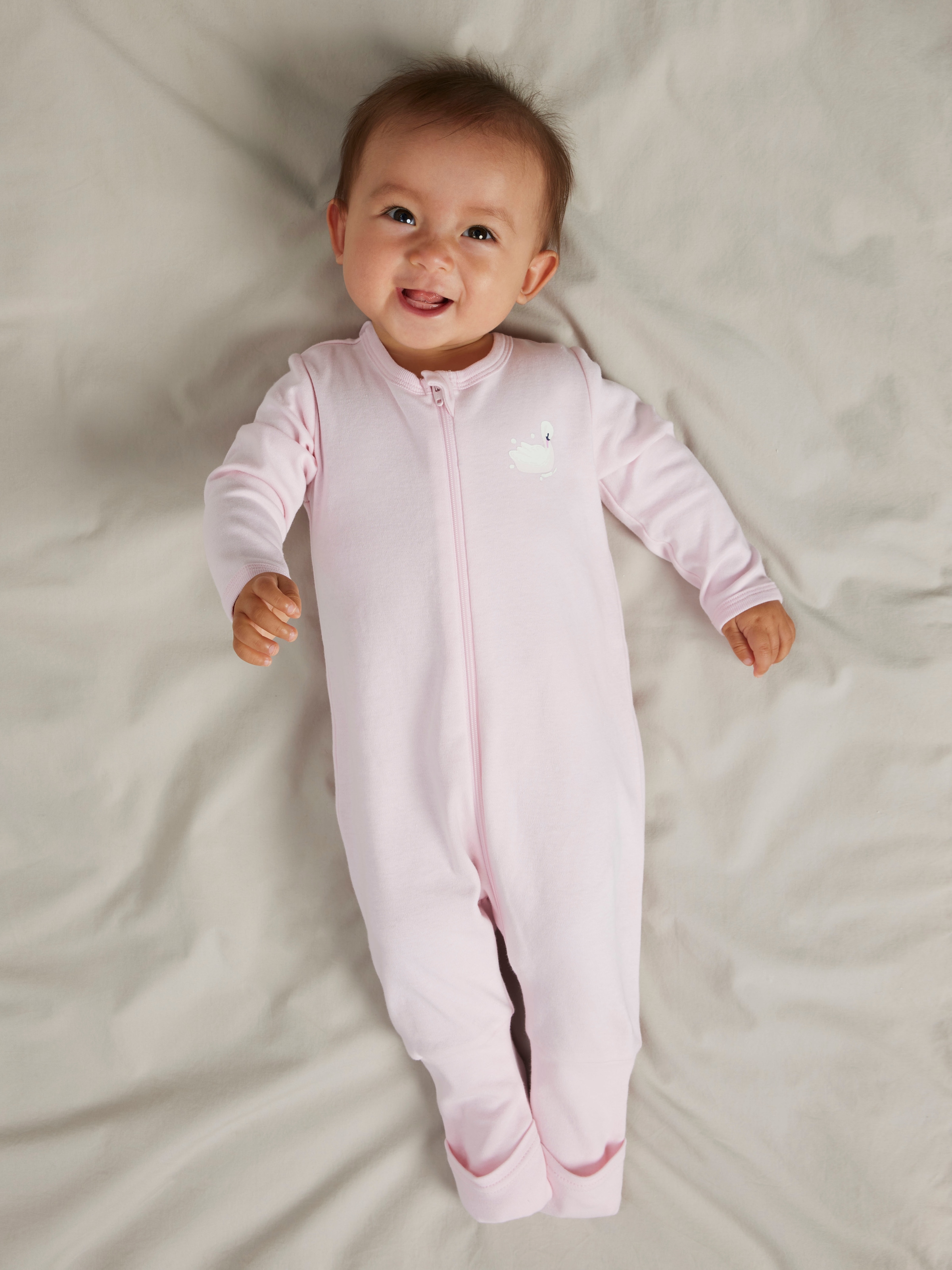 Name It Schlafanzug »NBFNIGHTSUIT 2P ZIP FF SWAN NOOS« Packung, 2 tlg.
