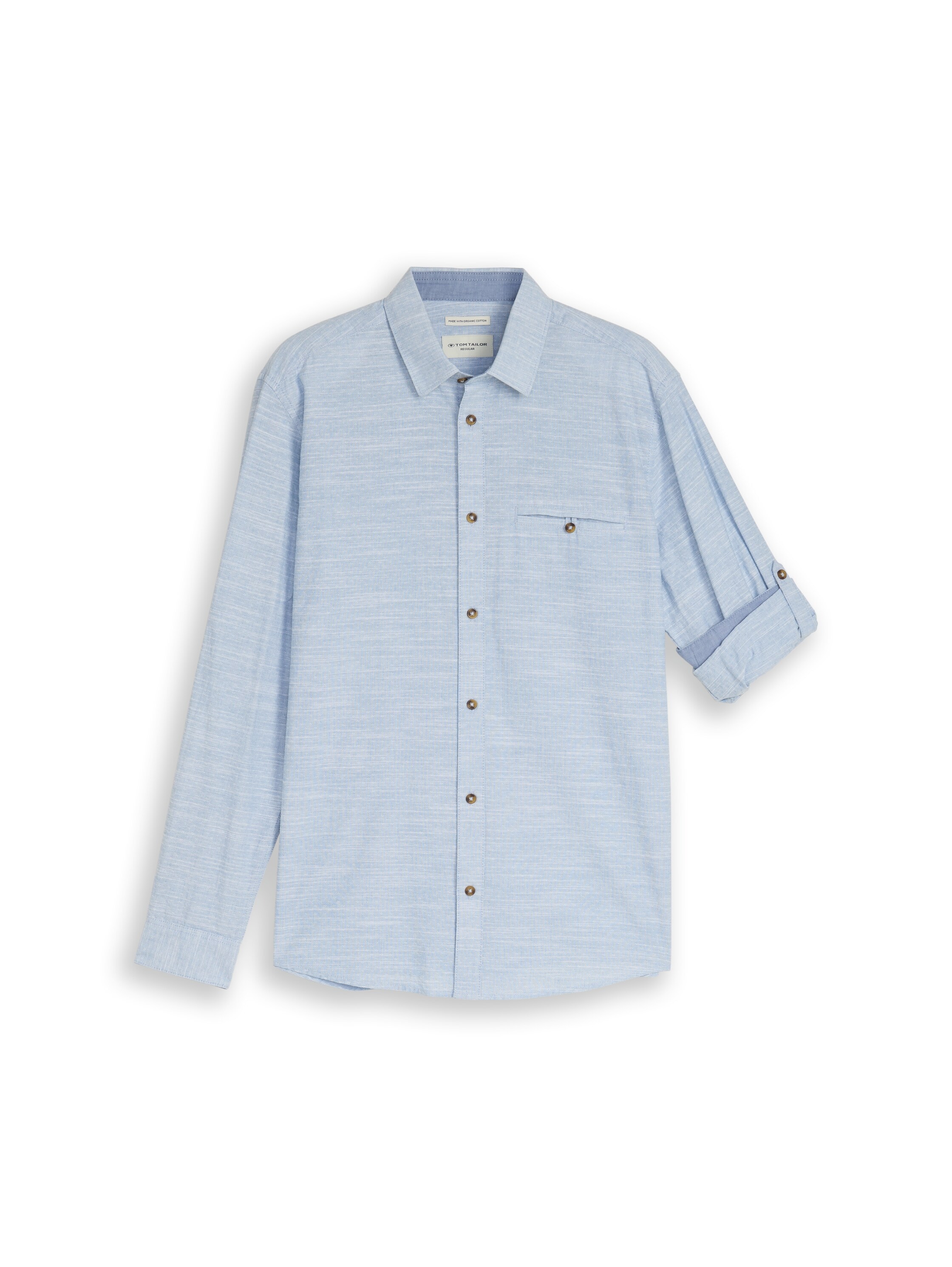 TOM TAILOR Langarmhemd mit Brust Tasche