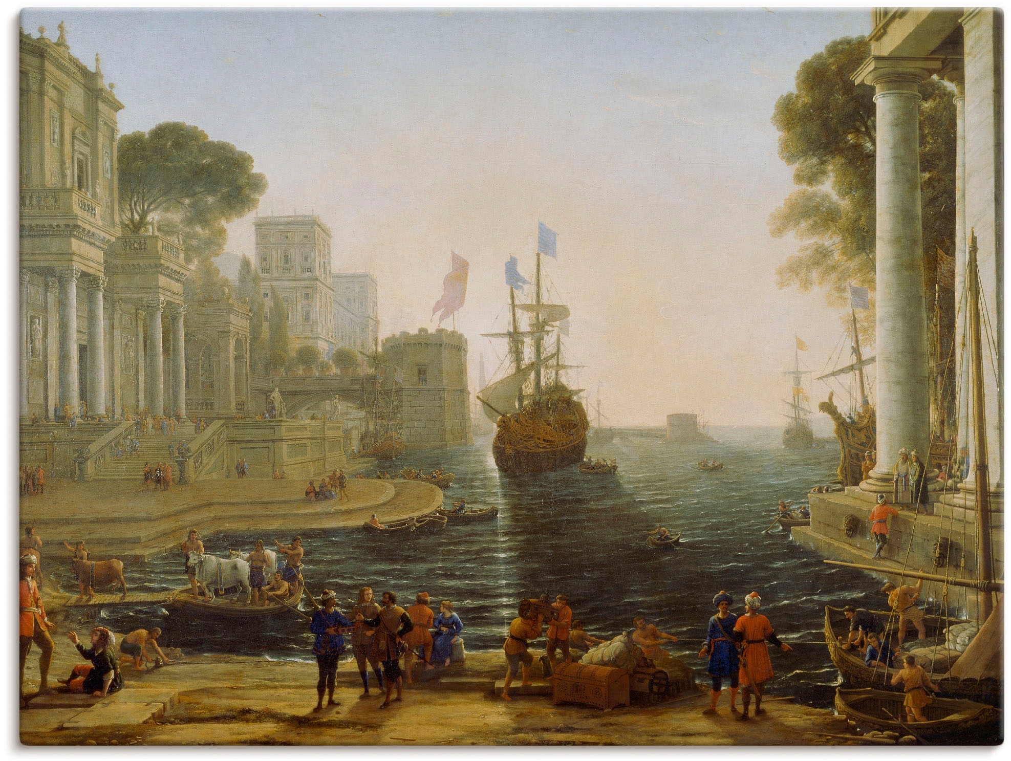 Artland Wandbild »Odysseus übergibt Chryseis ihrem Vater.«, Gewässer, (1 St.), in vielen Größen & Produktarten -Leinwandbild, Poster, Wandaufkleber / Wandtattoo auch für Badezimmer geeignet