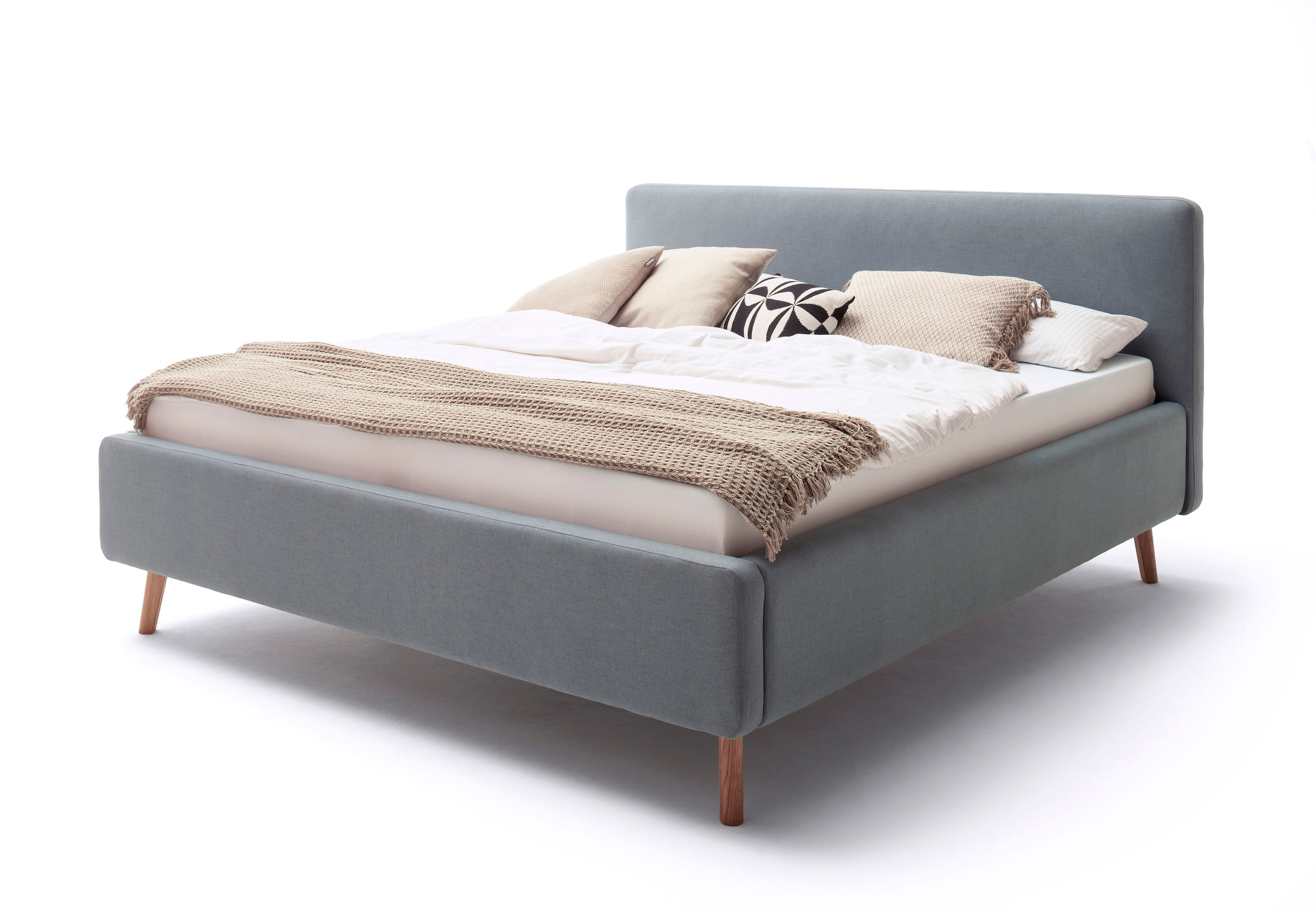 Meise.Möbel Polsterbett »Mattis« Topseller in blau, Größe Liegefläche B/L: 160 cm x 200 cm