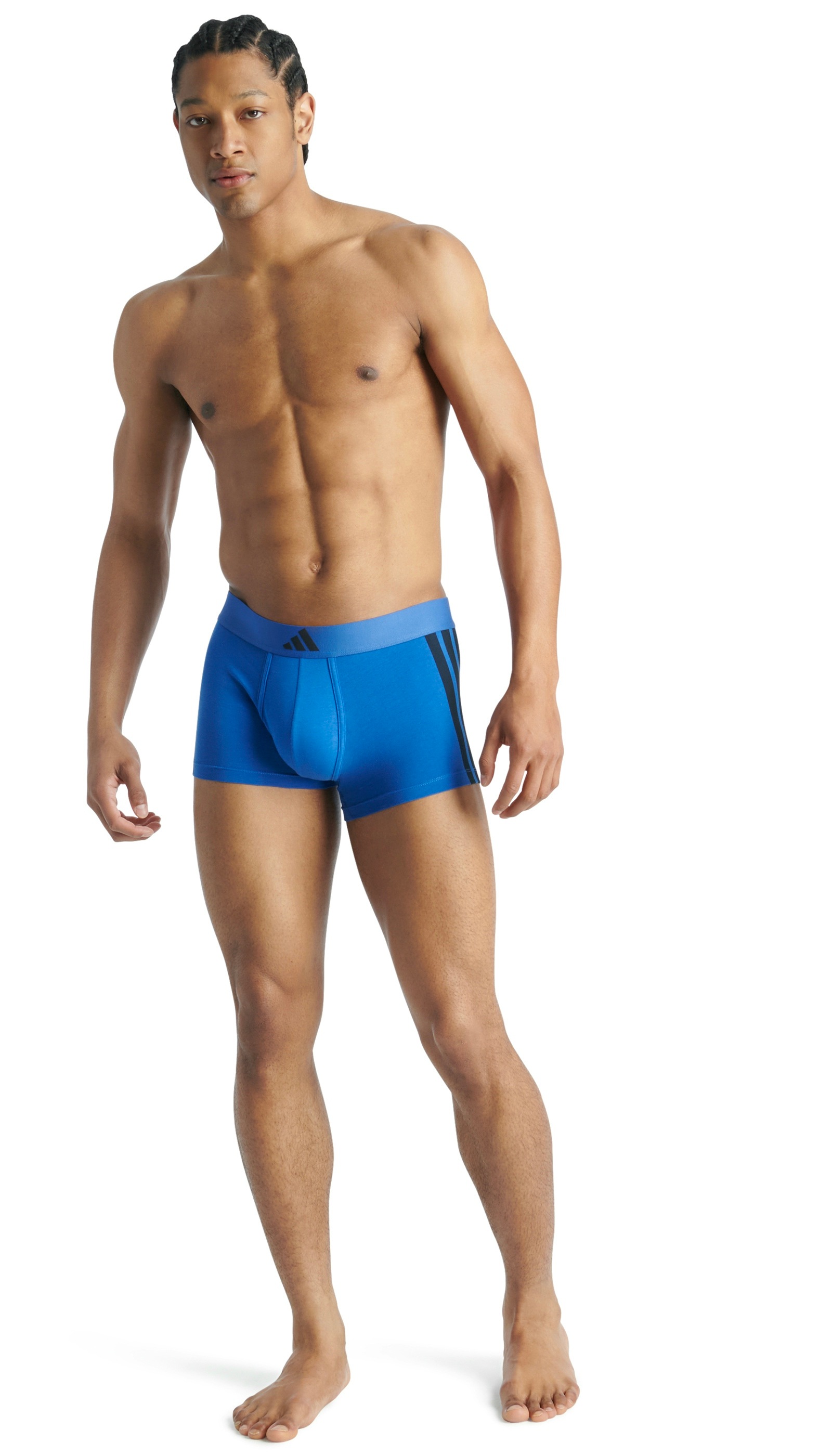 adidas Sportswear Trunk »Active Flex Cotton 3 Stripes«, (2er Pack), 4-Wege-Stretch