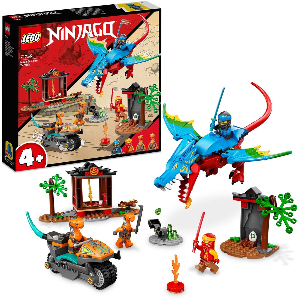 LEGO® Konstruktionsspielsteine »Drachentempel (71759), LEGO® NINJAGO«, (161 St.)