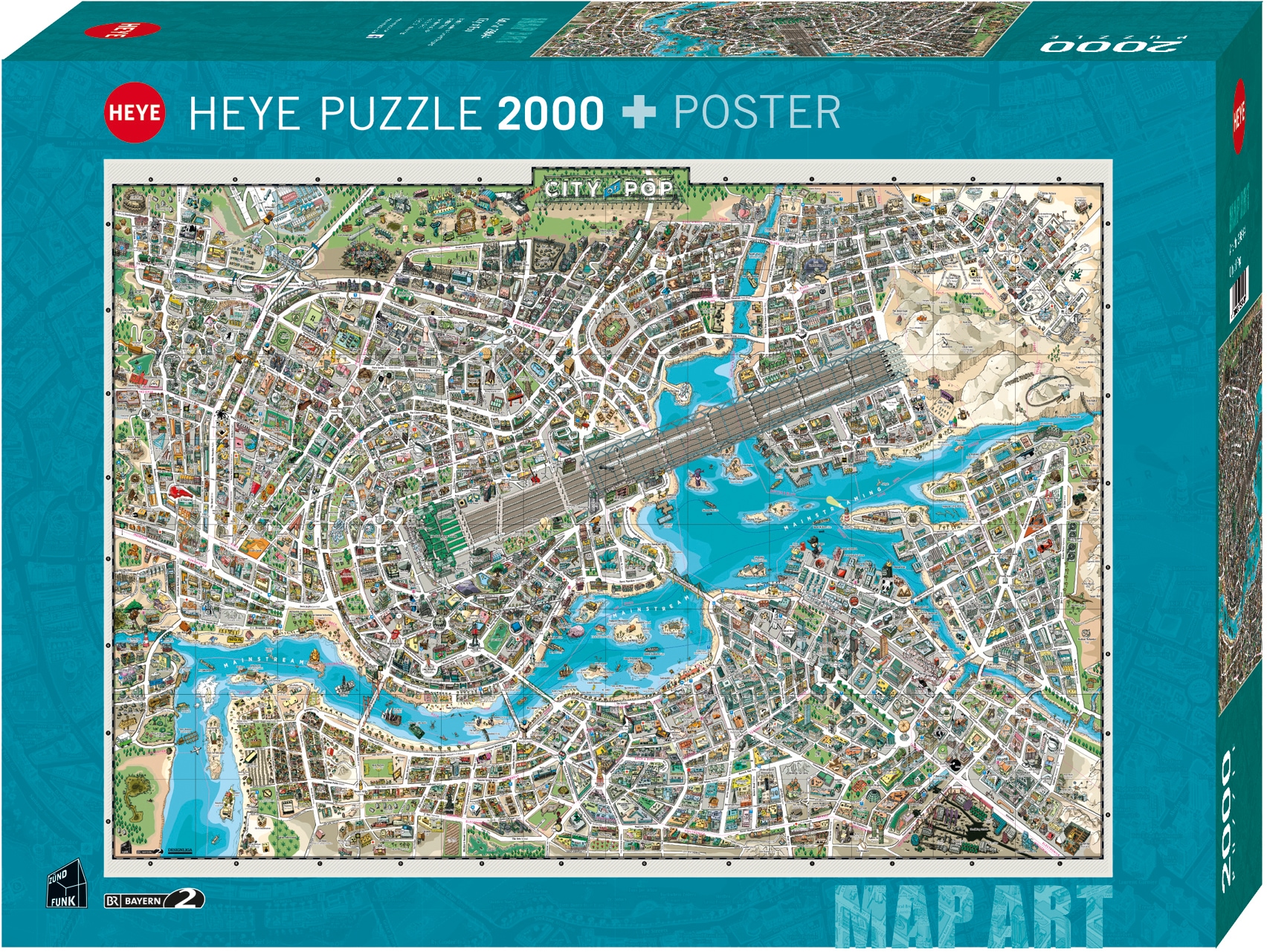 HEYE Puzzle »City of Pop«, Made in Europe