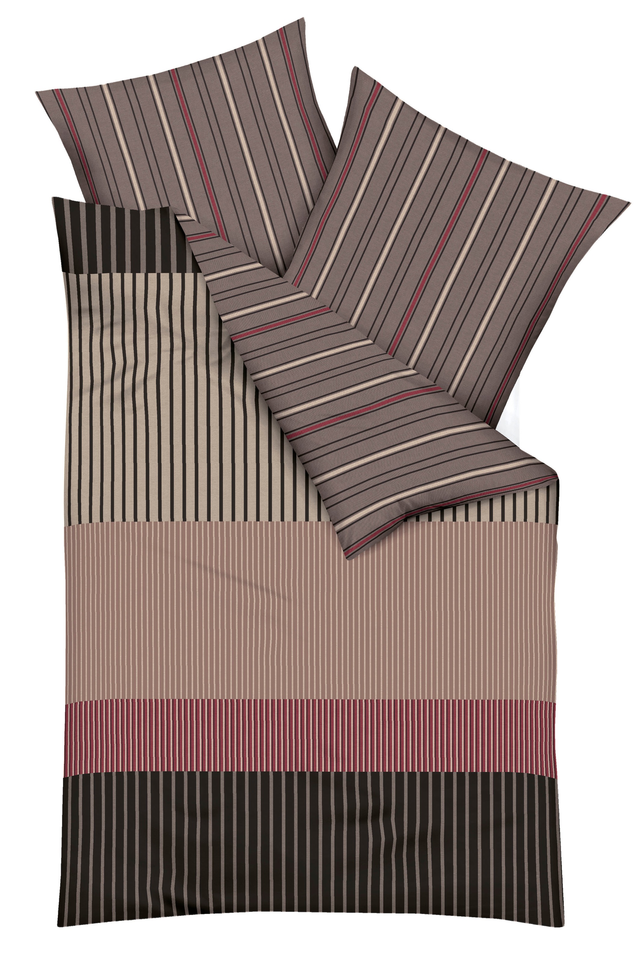 Kaeppel Bettwäsche »Skyline« 2 Stk. tlg. in braun, Größe B/L: 80 cm x 80 cm