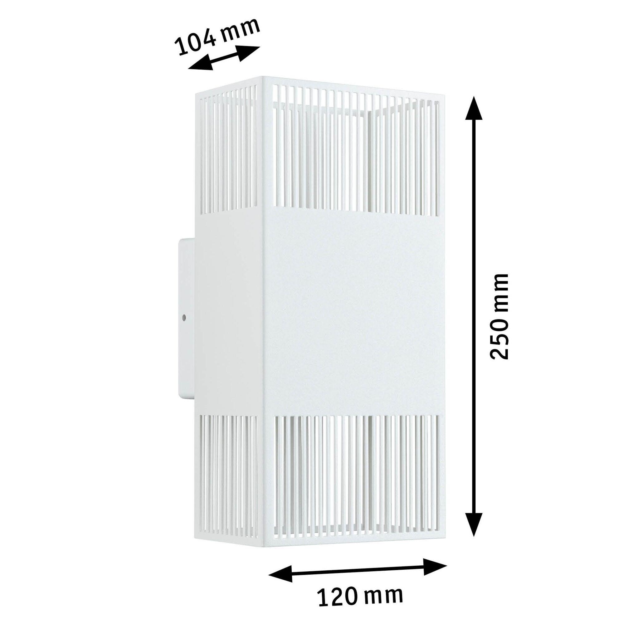 Paulmann LED Wandleuchte »Tharin« LED-Modul 1 Stk. Warmweiß spritzwassergeschützt