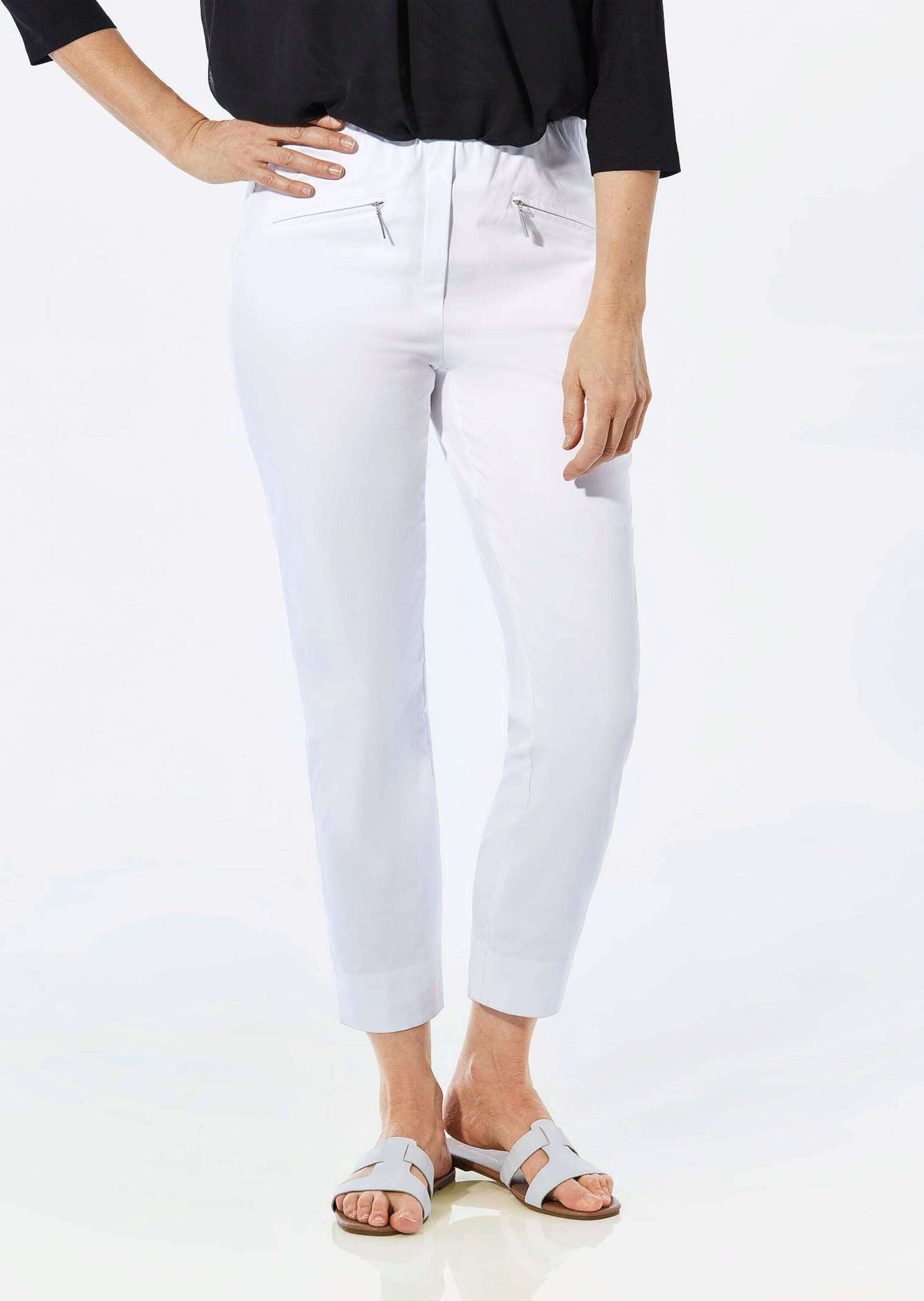GOLDNER 7/8-Hose »Kurzgröße Stretchhose LOUISA, dehnbar & mit Taschen«