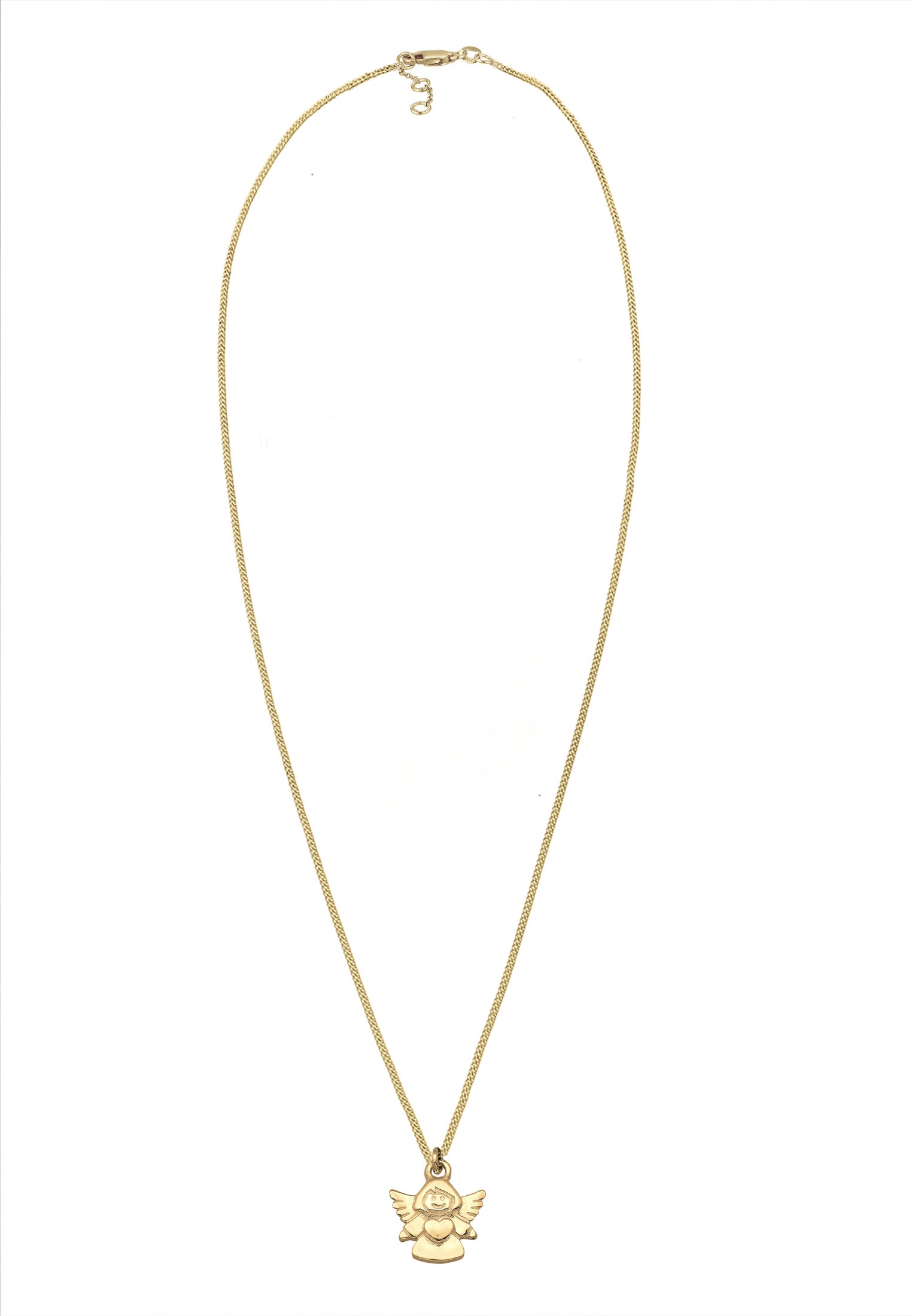 Elli Premium Silberkette »Halskette Kinder Engel Taufe Kommunion Talisman 375 Gelbgold«