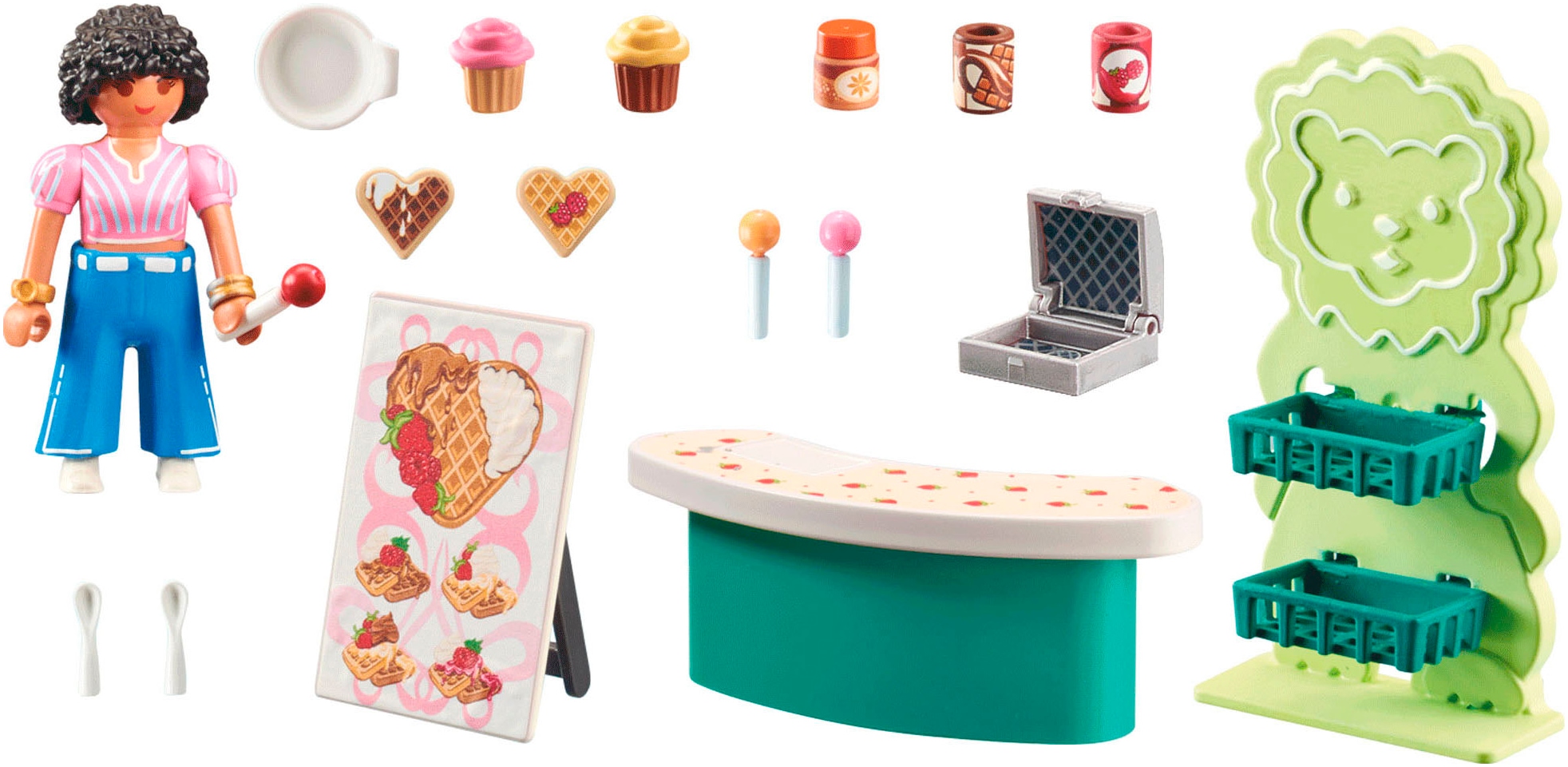 Playmobil® Konstruktions-Spielset »Süßigkeitenstand (71540), My Life«, (34 St.), Made in Europe