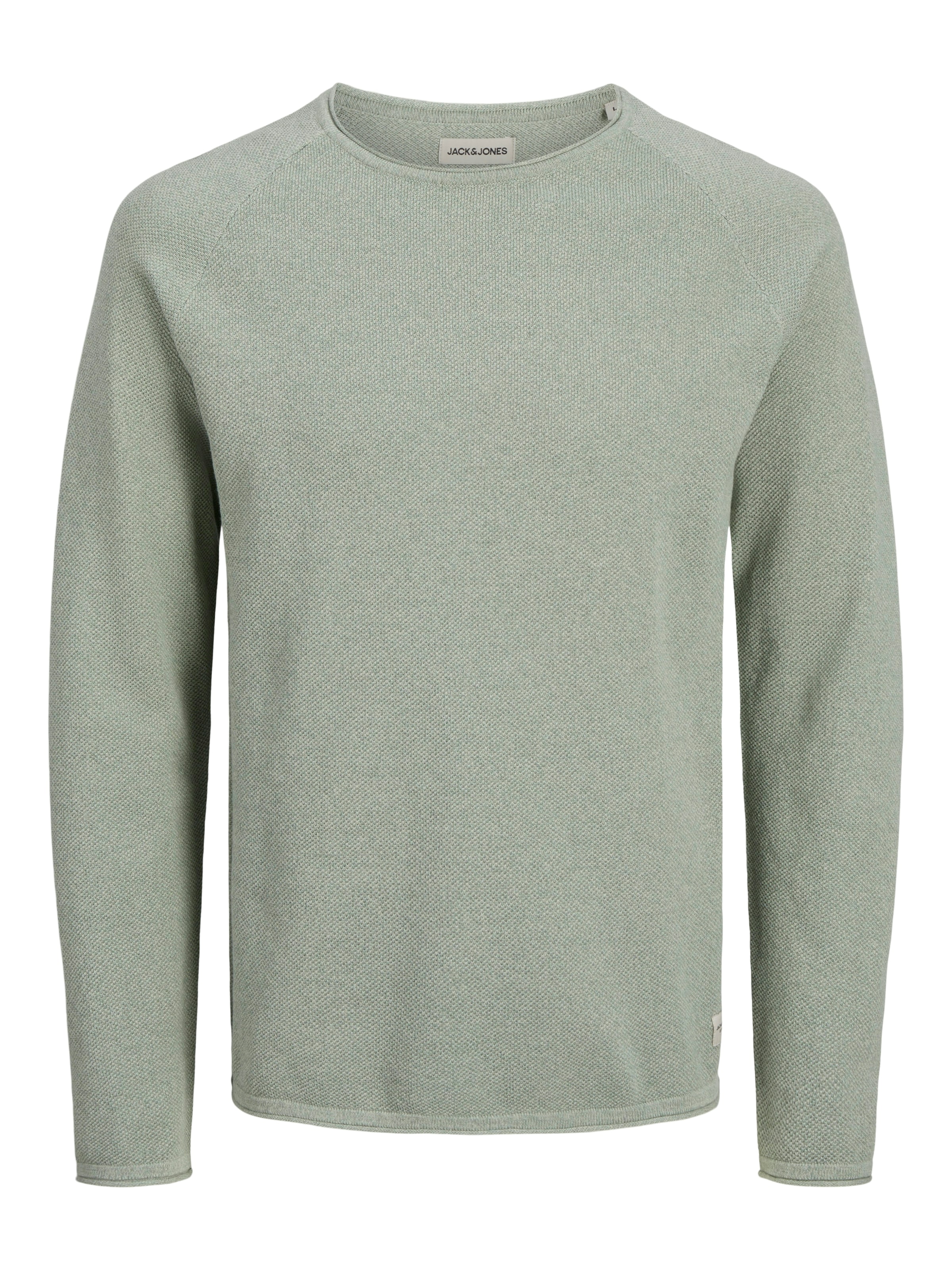 Jack & Jones Rundhalspullover »JJEHILL KNIT CREW NECK NOOS«, aus Strukturstrick