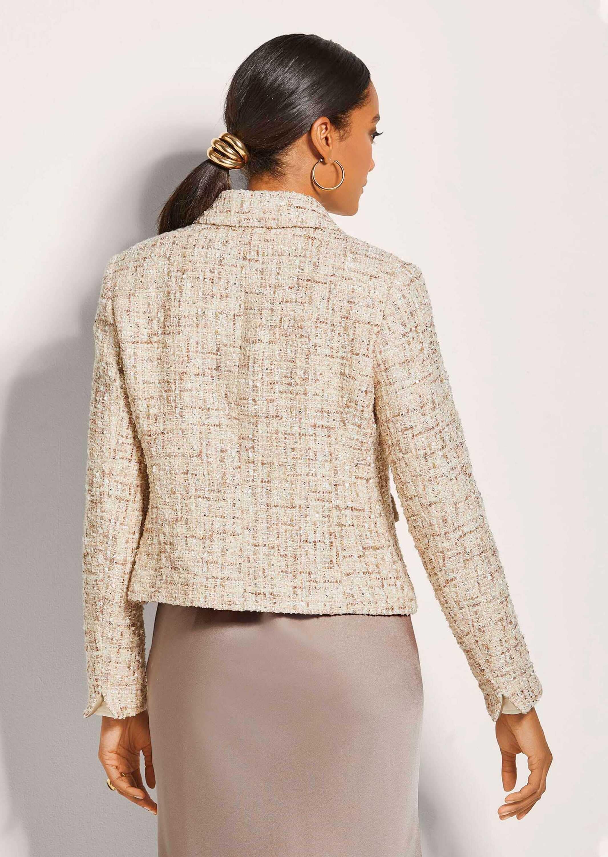 MADELEINE Jerseyblazer »Blazer Glanzvoller Kurzblazer«