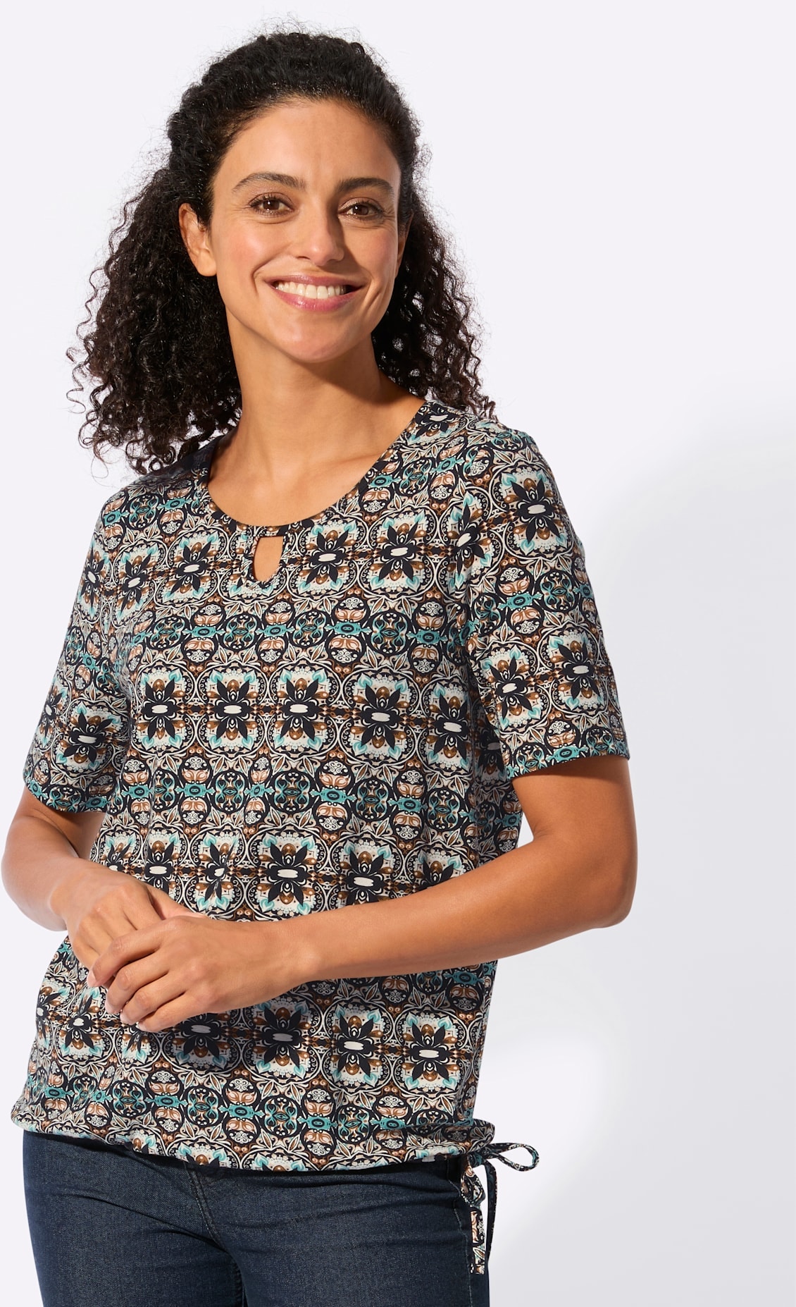 Inspirationen Kurzarmshirt »Druck-Shirt«, 1 tlg.
