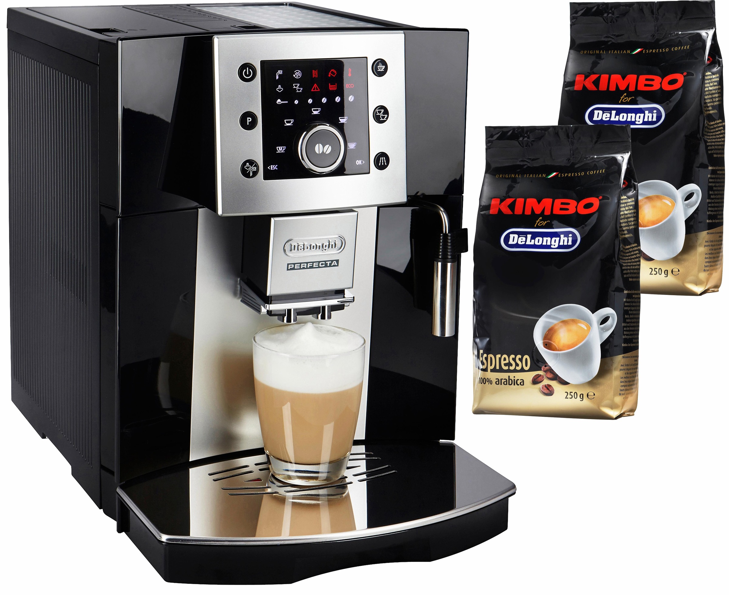 Kaffeevollautomat Perfecta ESAM 5400.B, 1,7l Tank, Kegelmahlwerk