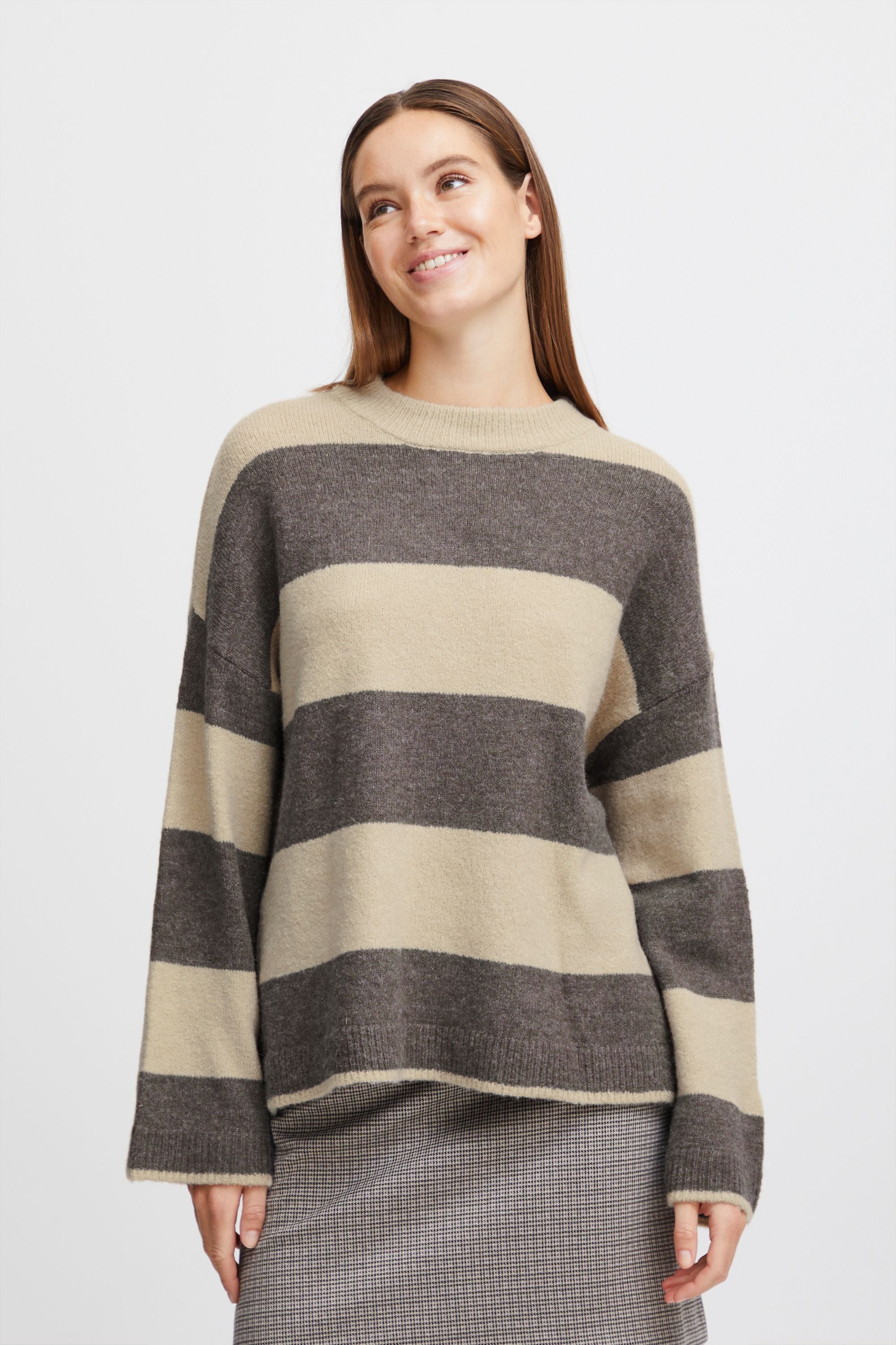 b.young Strickfleece-Pullover »Strickpullover BYOmartha«