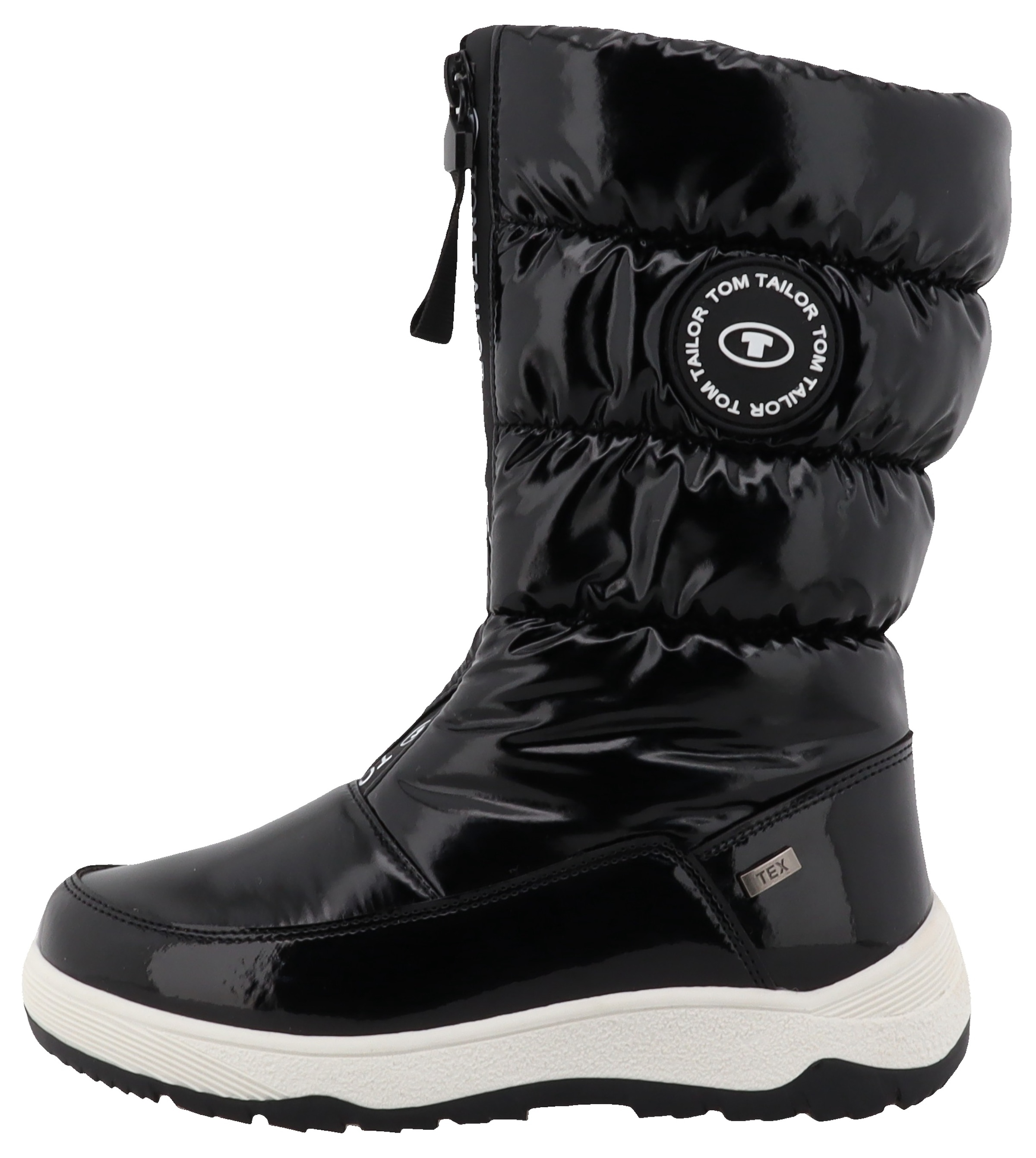 TOM TAILOR Winterstiefel, Plateau, Outdoorstiefel, Schneestiefel mit Logoverzierungen