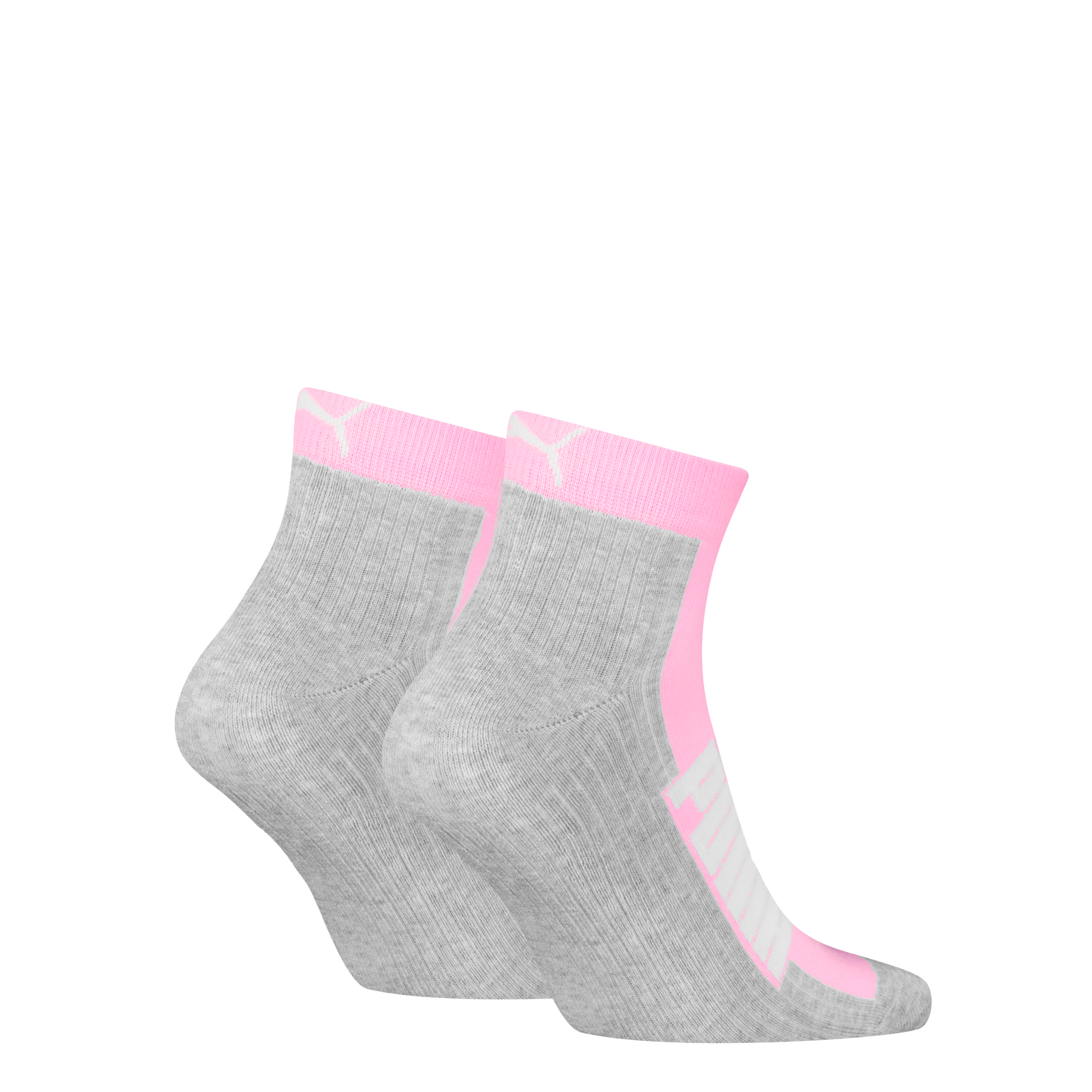 PUMA Kurzsocken »PUMA UNISEX BWT CUSHIONED  QUARTER 2P« 2 Paar,  Zweifarbig, Rippenbündchen