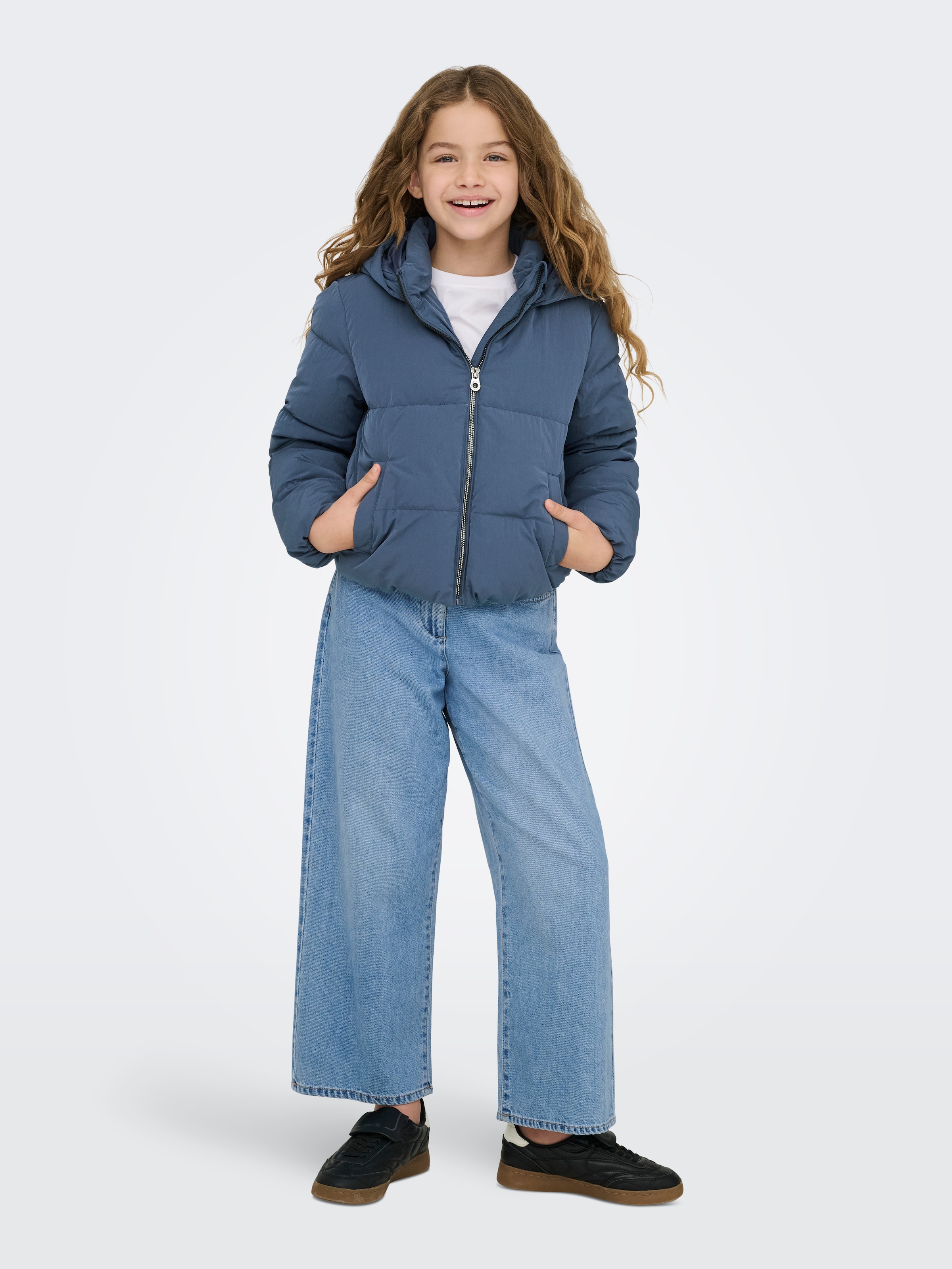 KIDS ONLY Steppjacke »KOGDOLLY SHORT PUFFER JACKET OTW« mit Kapuze