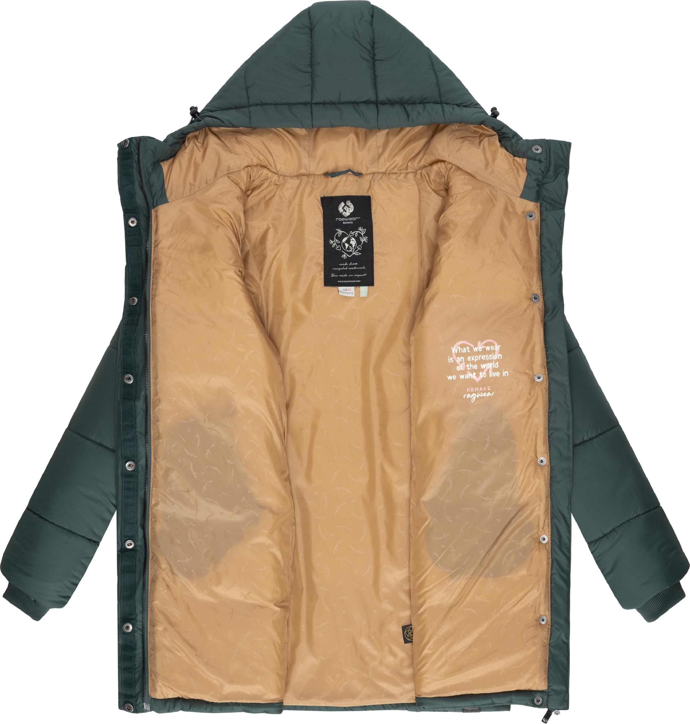 Ragwear Steppmantel »Steppmantel Relive Long Remake«