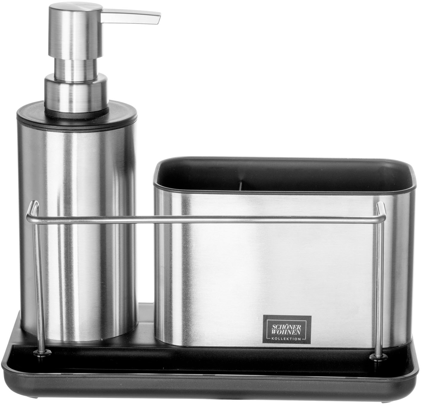 SCHÖNER WOHNEN-Kollektion Küchenorganizer-Set »SHIRLEY« Spülorganizer mit Spülspender aus Edelstahl