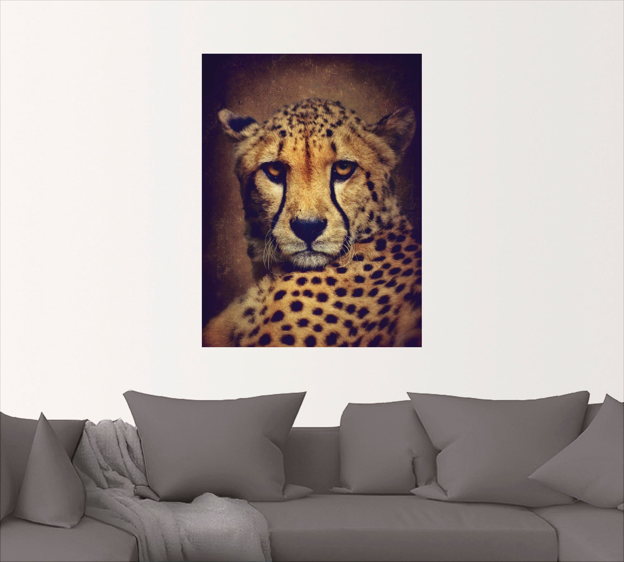 Artland Wandbild »Gepard«, Wildtiere, (1 St.), als Leinwandbild, Wandaufkleber in verschied. Größen