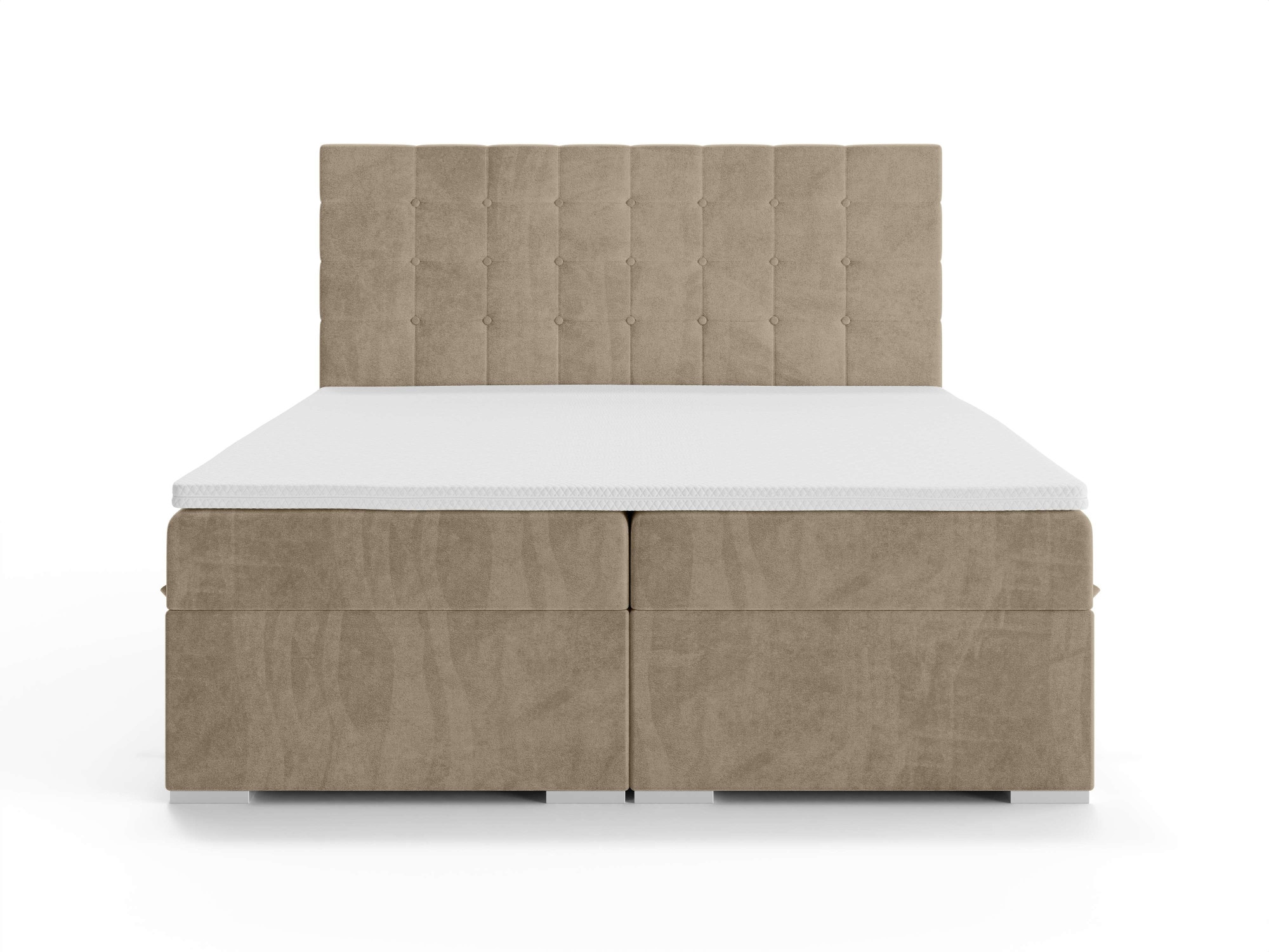 Home affaire Polsterbett »Semla mit Matratze und Topper, in 3 Breiten (140, 160 und 180 cm)« Boxspringbett mit Kopfteil, Bettkasten, Matratze (BFK/TFK) und Topper