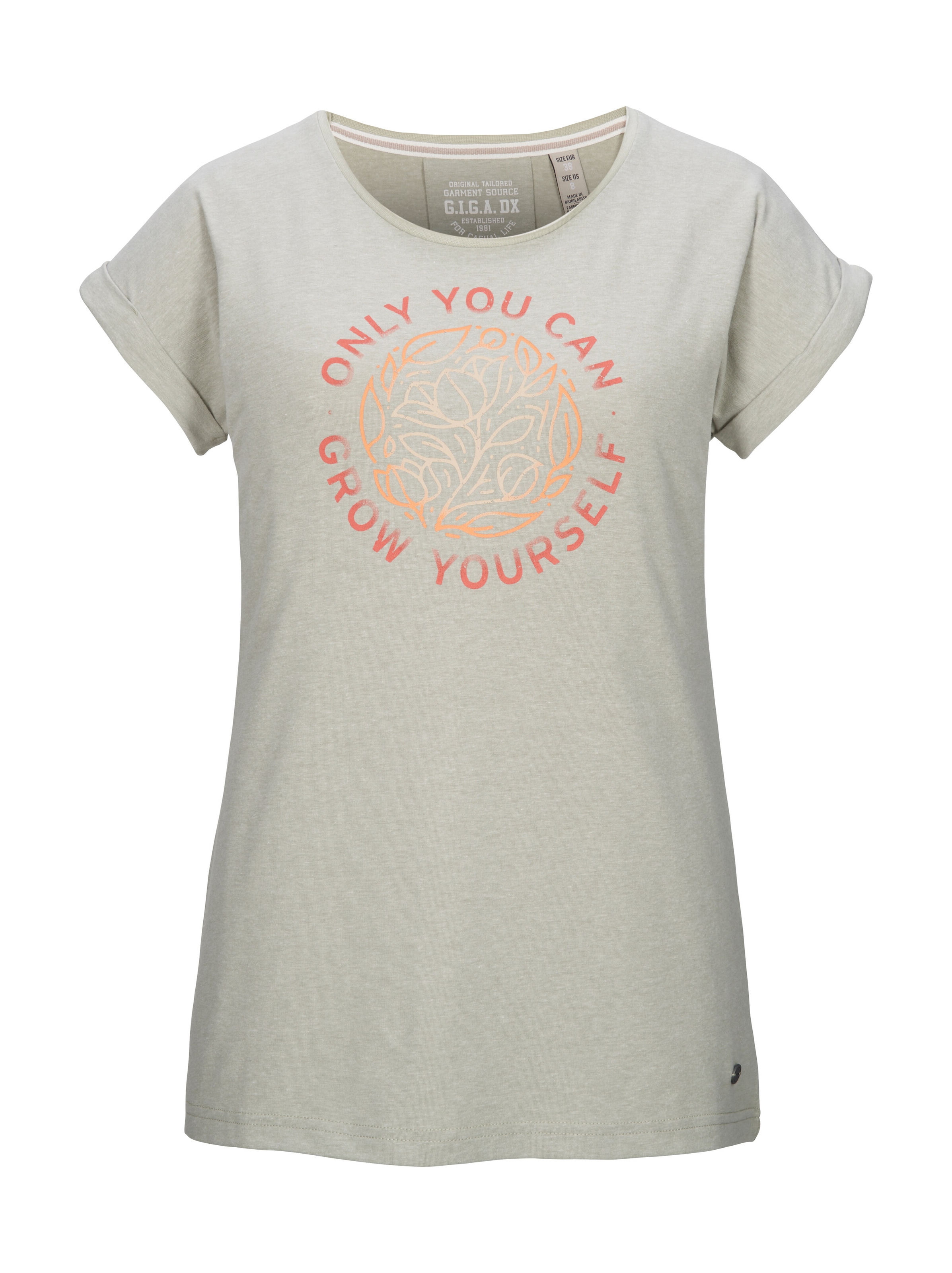 G.I.G.A. DX by killtec T-Shirt »GS 40 WMN TSHRT« Weiches T-Shirt mit Stretch, Print und gekrempelten Ärmeln