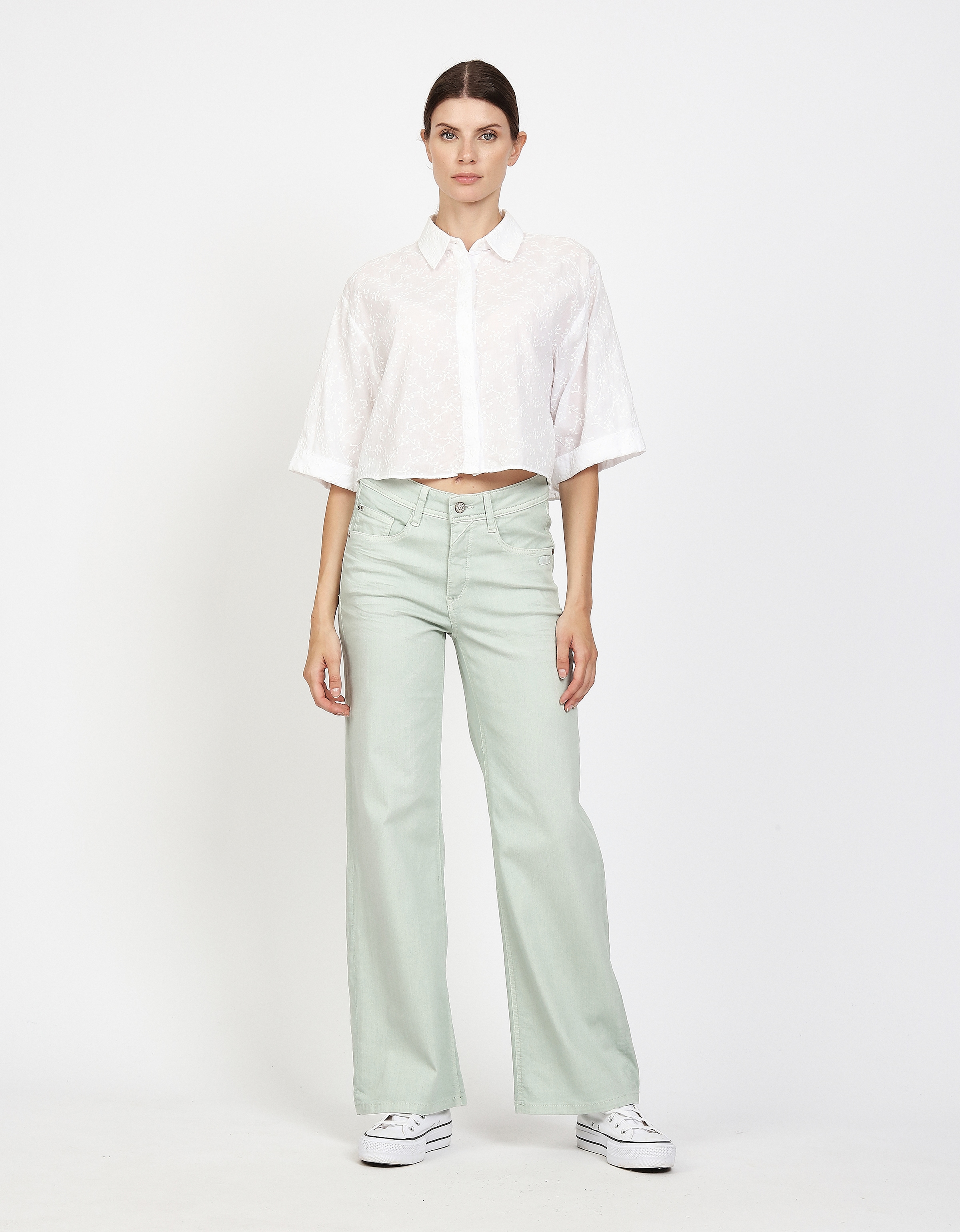 GANG Weite Jeans »94AMELIE WIDE« mit geradem Beinverlauf, weicher Denim