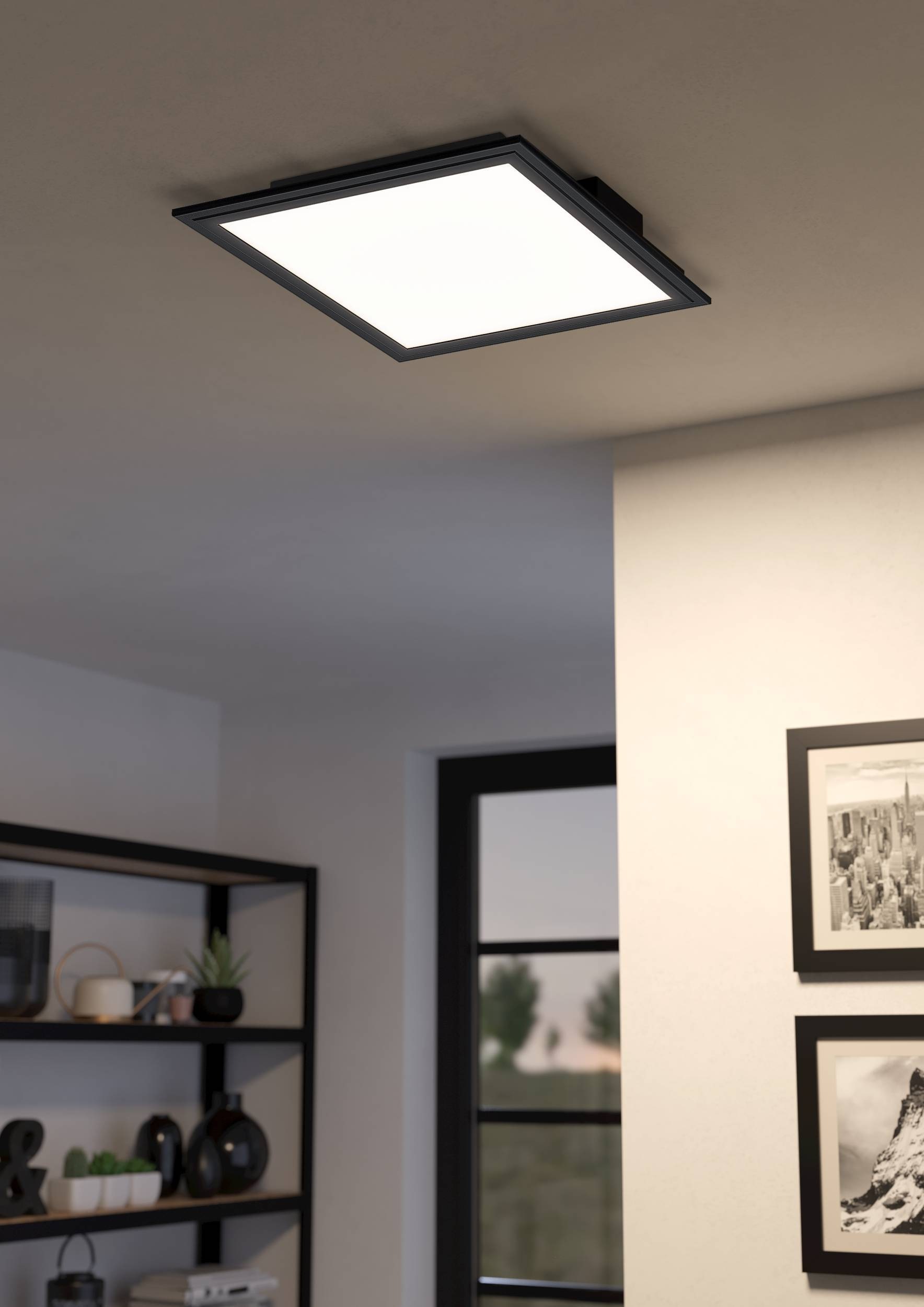 EGLO Deckenleuchte »SALOBRENA-Z« LED-Modul 1 Stk. warmweiß - kaltweiß Disco-Modus, App/Sprachsteuerung Alexa,‎30x30x5cm, exkl. Fernbedienung