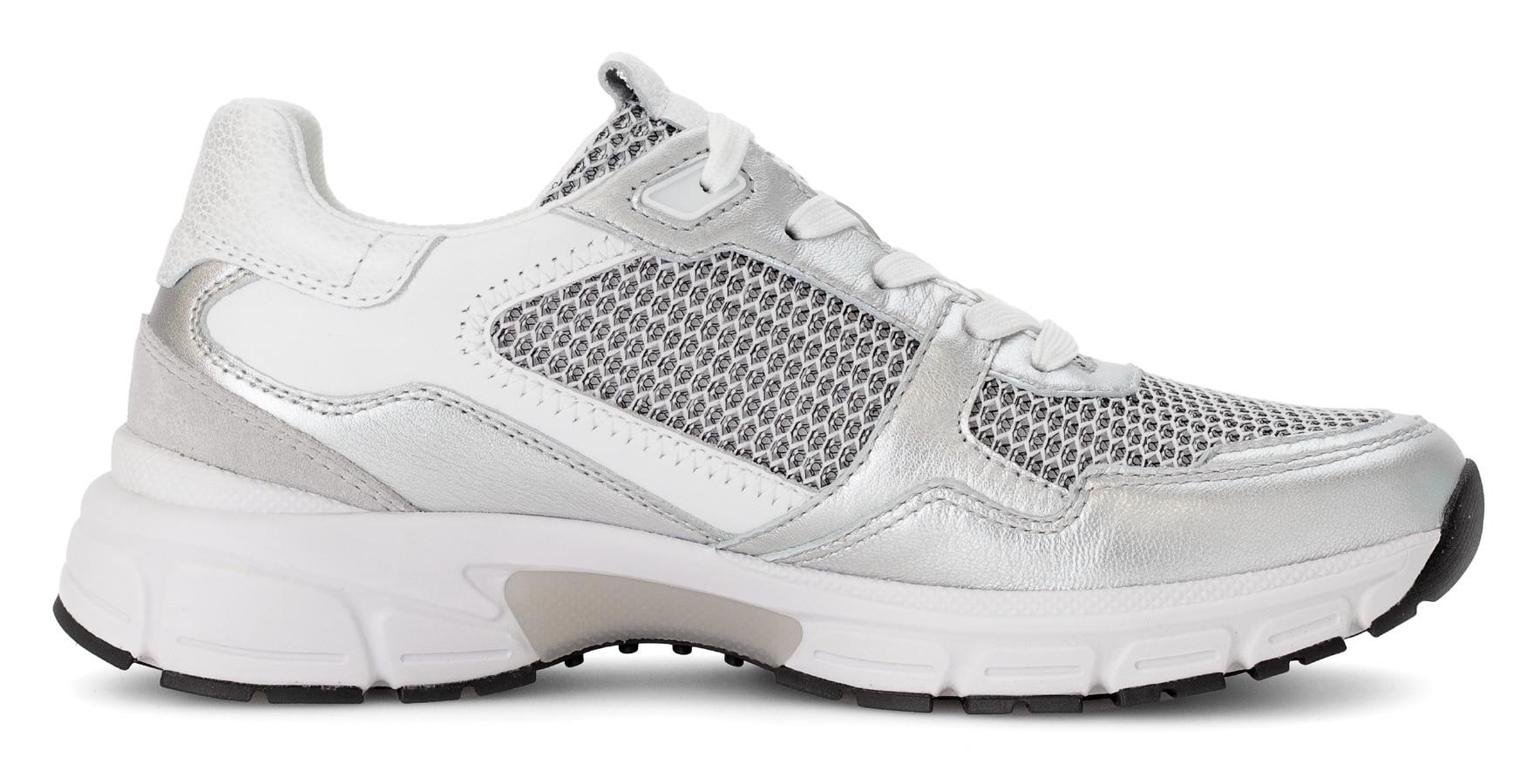Gabor Keilsneaker »FLORENZ«, Freizeitschuh, Halbschuh, Schnürer, Kontrastbesatz, Weite G (=weit)