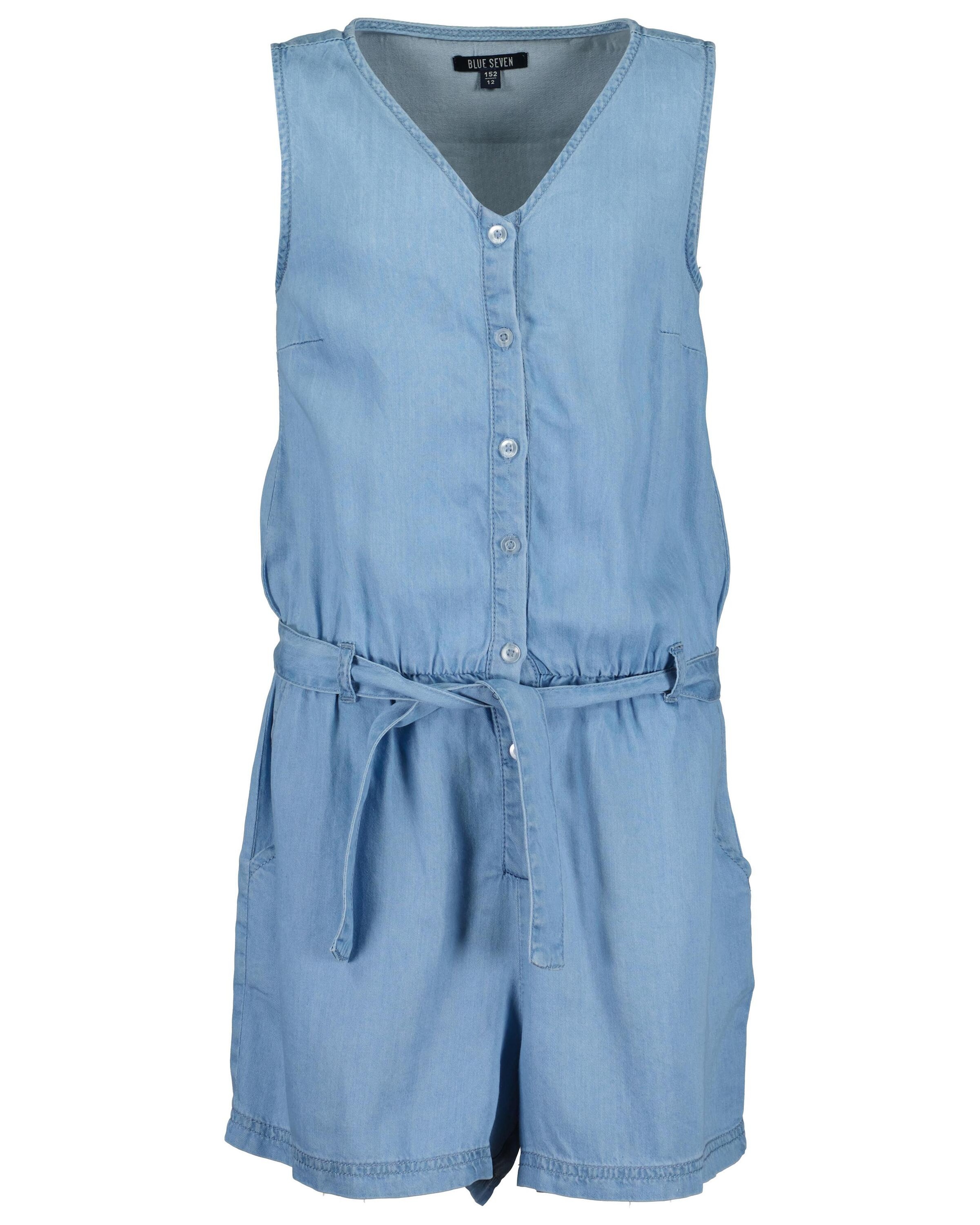 Blue Seven Mädchen Jumpsuit »Teenager Mädchen Jumpsuit« 1 Stk. tlg. Gürtel in blau, Größe 164