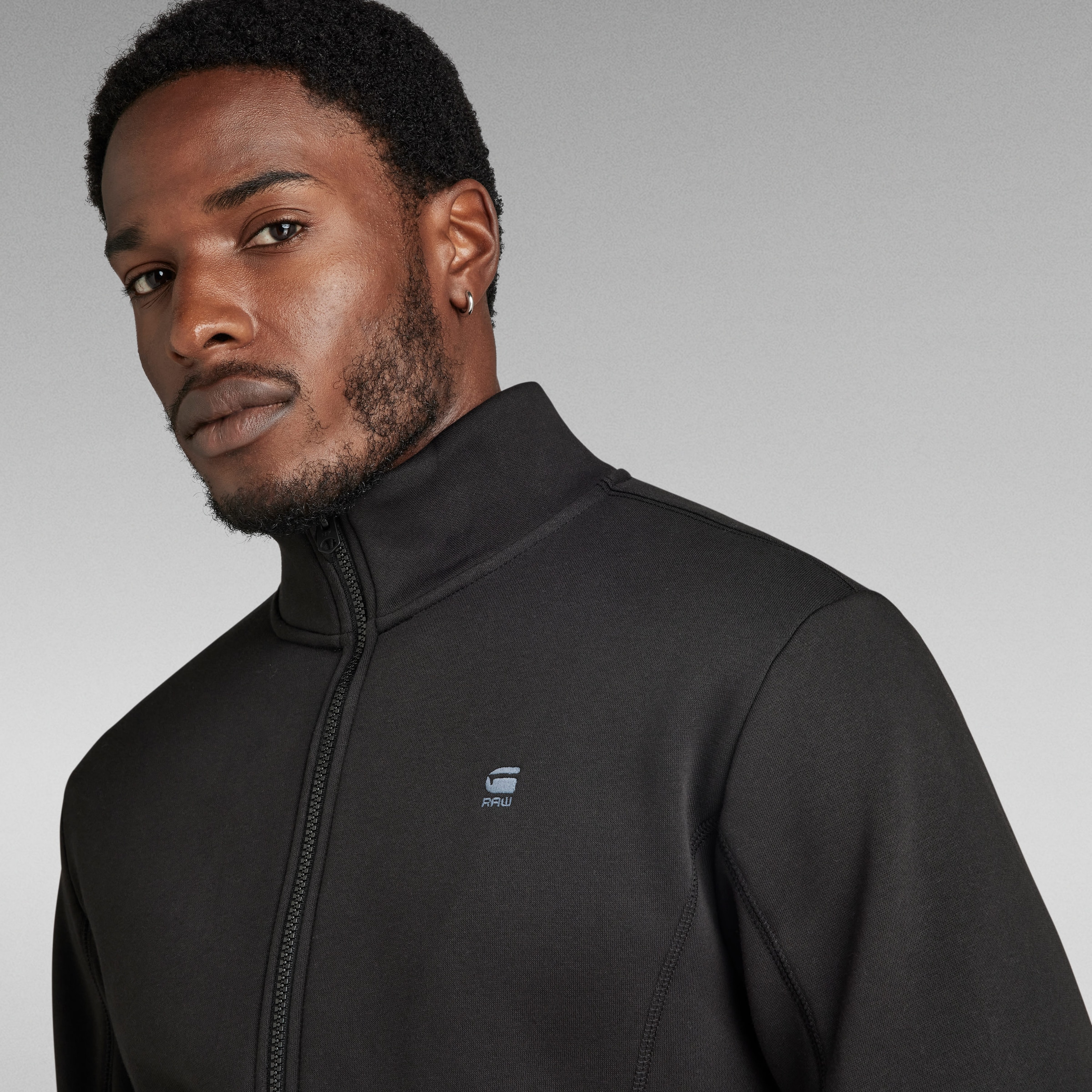 G-STAR Sweatjacke, mit Logodruck auf der Brust