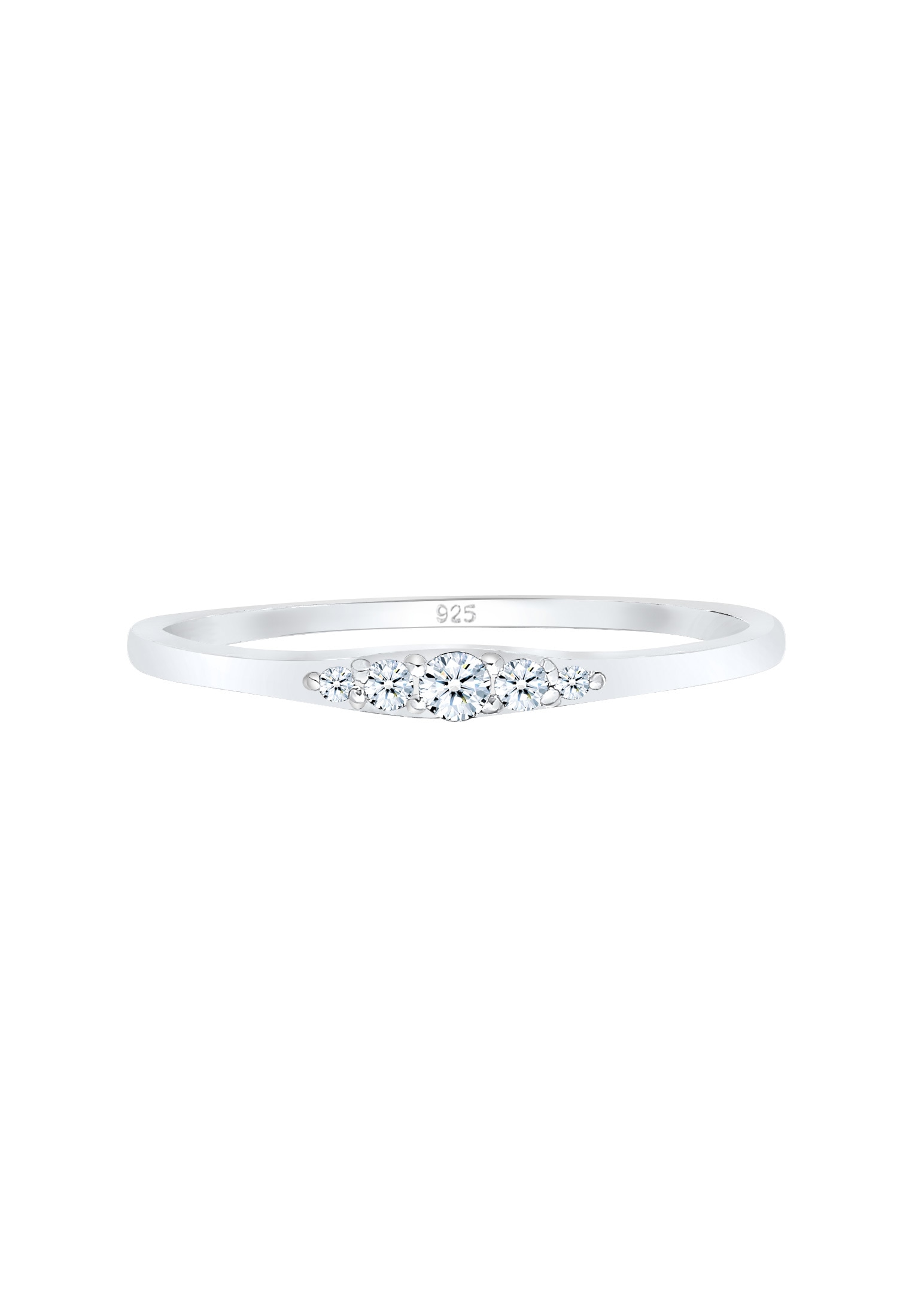 Elli DIAMONDS Verlobungsring »Ring Verlobungsring Diamant (0.09 ct) 925 Silber«