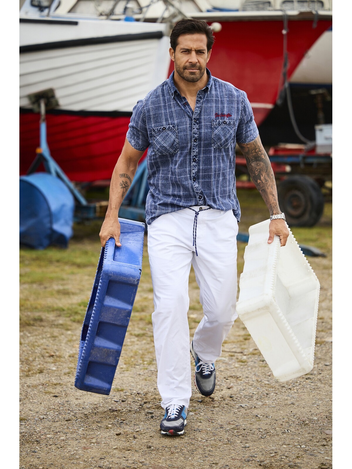 Jan Vanderstorm Kurzarmhemd »Kurzarmhemd KJELTAN« 1 Stk.