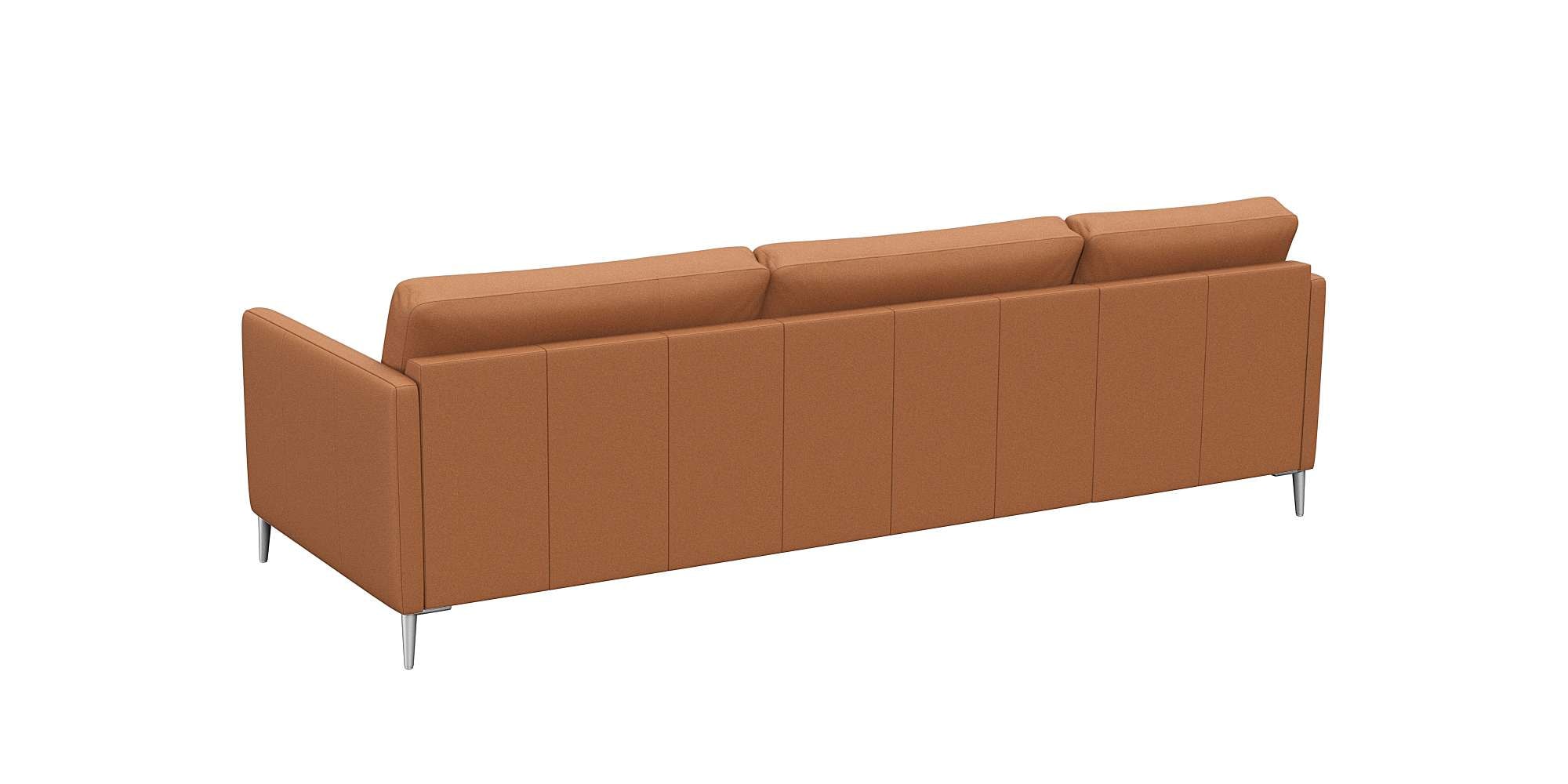 FLEXLUX Ecksofa »Fiore, L-Form, bequem und komfortabel durch hochwertigem Sitzaufbau«, schmale Armlehnen, Kaltschaum, Füße Alu