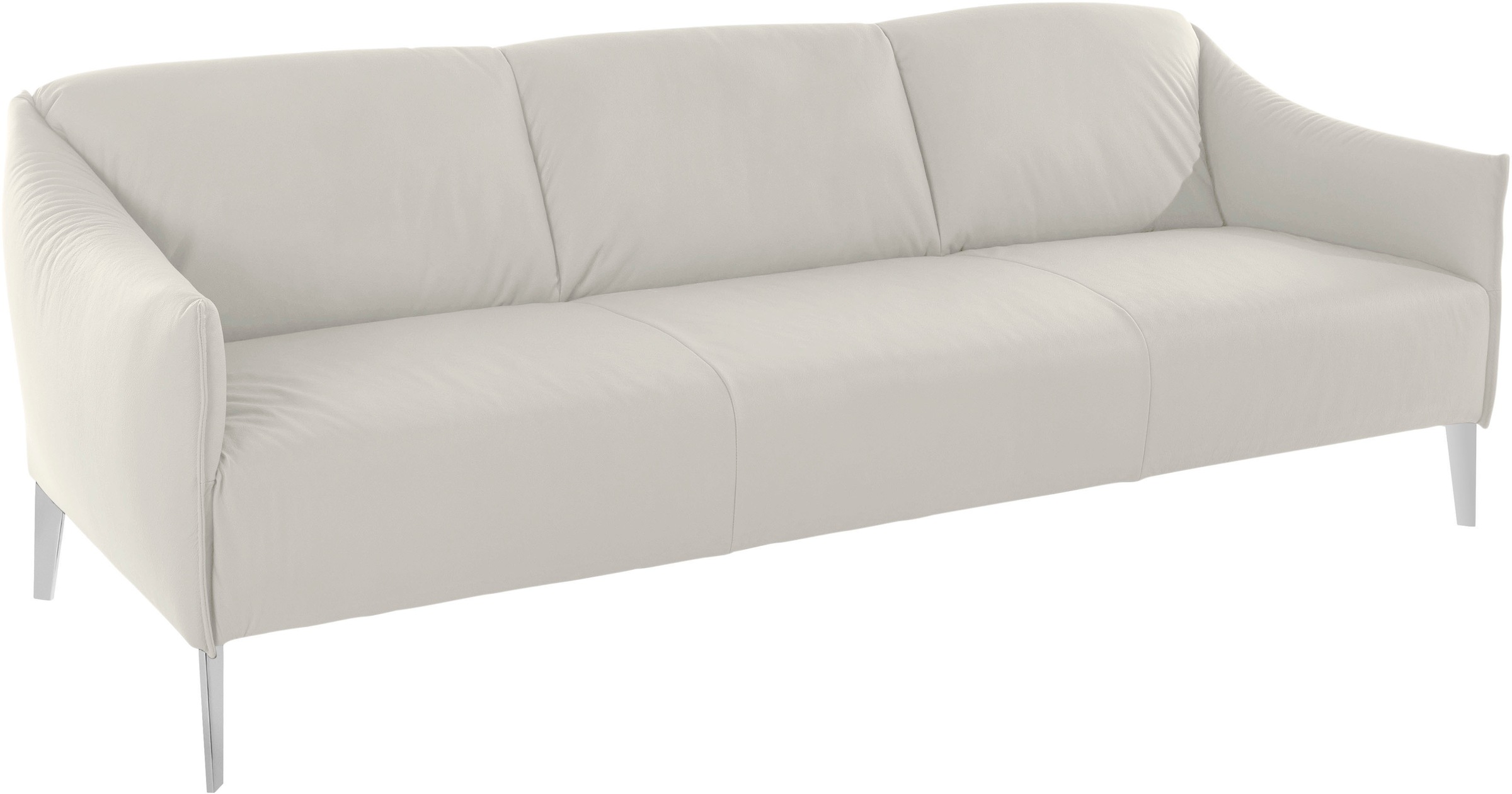 W.SCHILLIG 3-Sitzer »sally«, mit Metall-Winkelfüßen in Chrom glänzend, Breite 224 cm