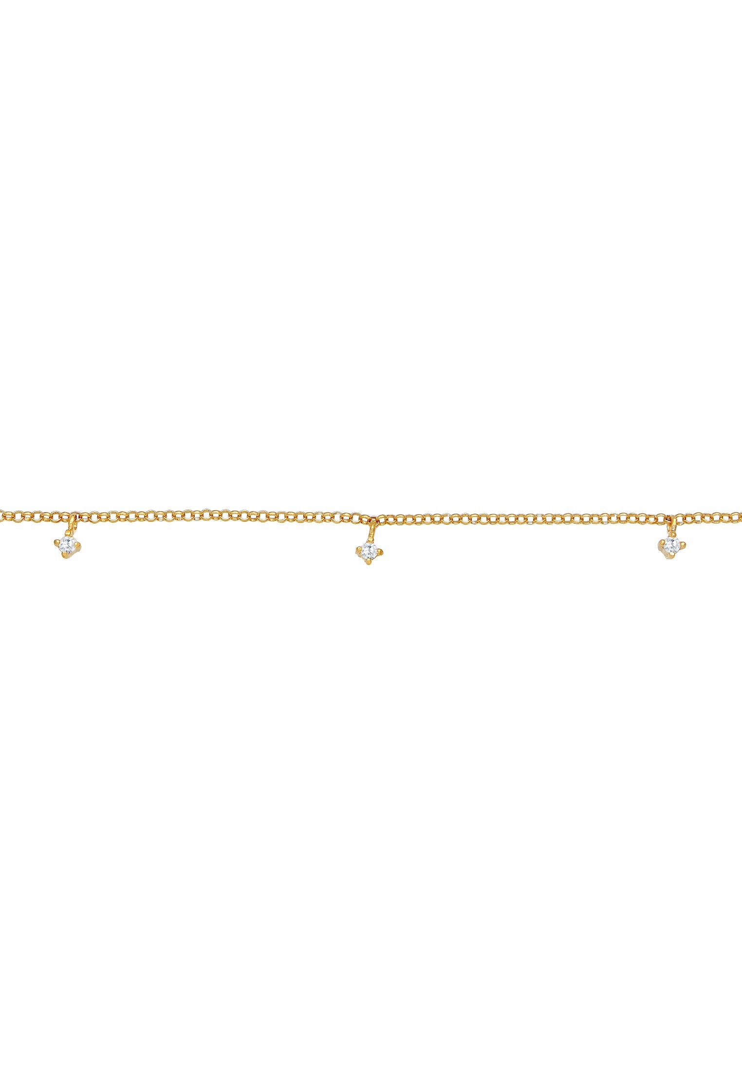 Elli Choker »Halskette Choker Solitär Zirkonia Elegant 925er Silber«