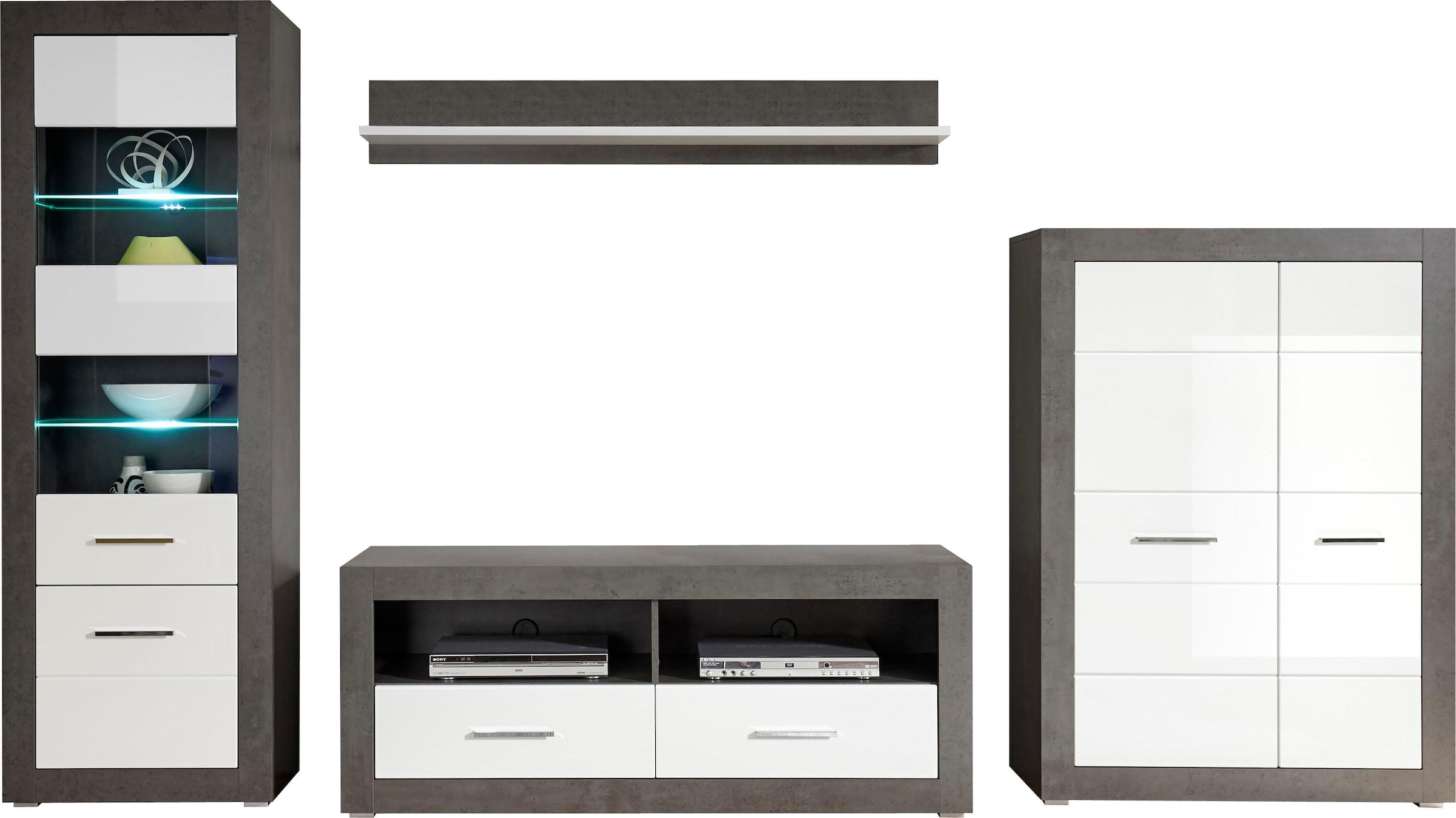 Home affaire Wohnwand »Etero« Set, 4 Stk. tlg.