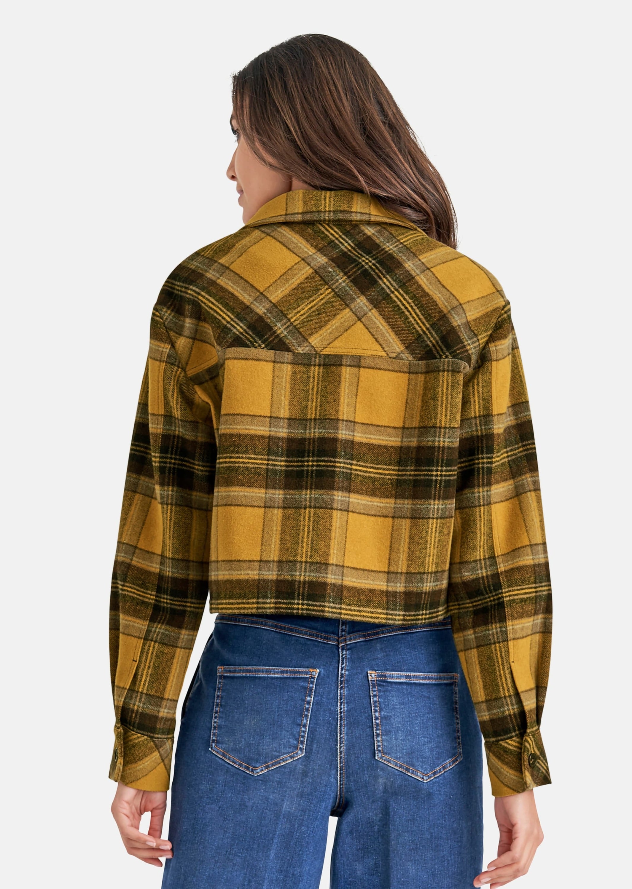 MADELEINE Outdoorjacke »Jacke Kurzes Shacket im Karodesign«