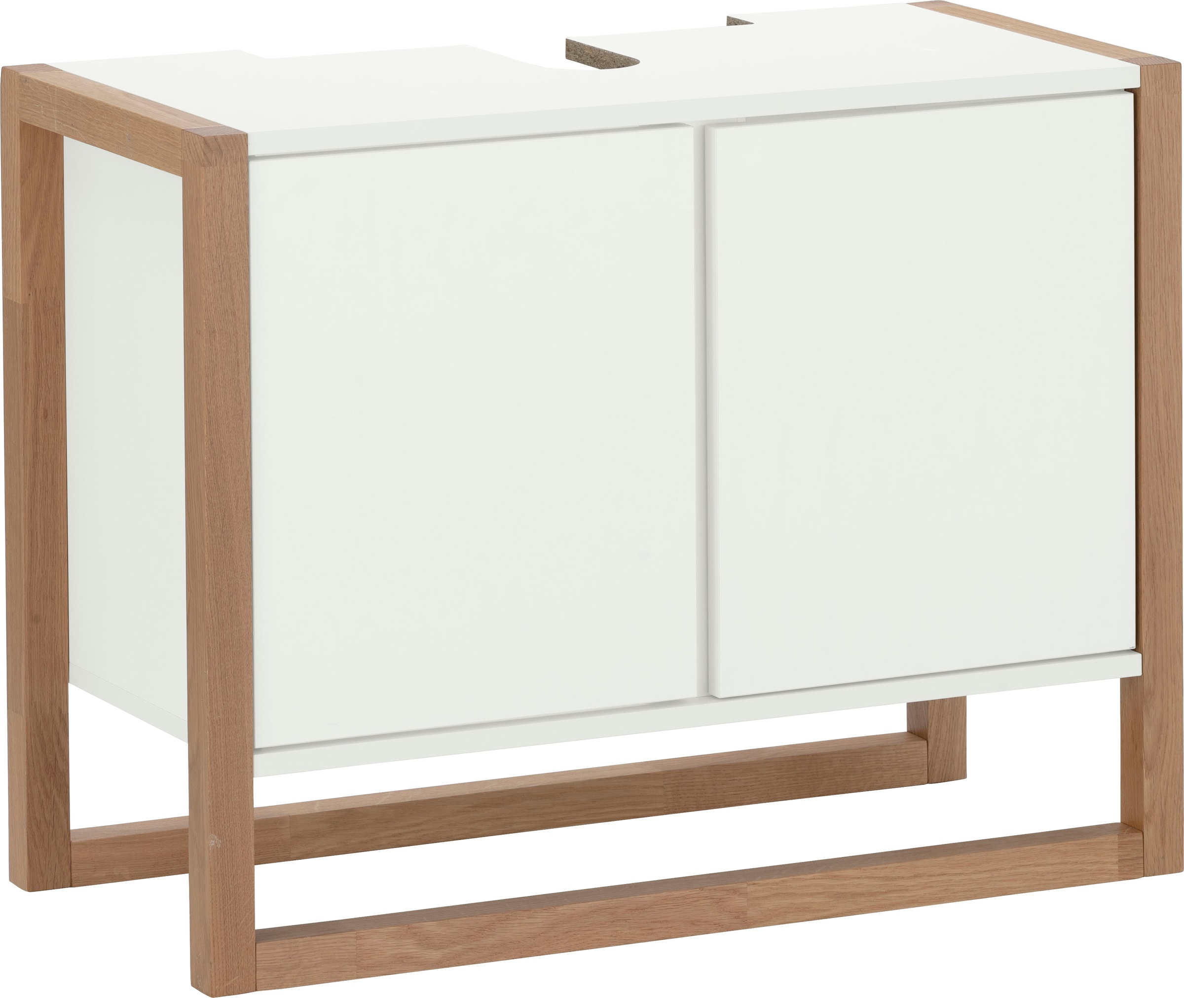 andas Waschbeckenunterschrank »New Est«, Gestell aus massiver Eiche