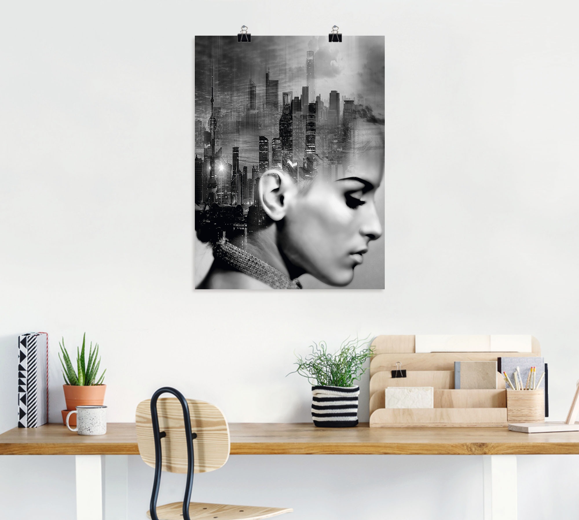 »City (1 Wandbild Leinwandbild, Soul«, OTTO kaufen oder Poster St.), Artland Wandaufkleber online bei versch. als Portrait, Größen in Alubild,