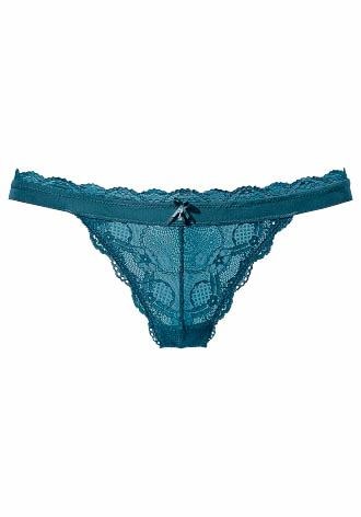 mit Spitze floraler »Premium Shop im Dessous«, LASCANA Online OTTO String