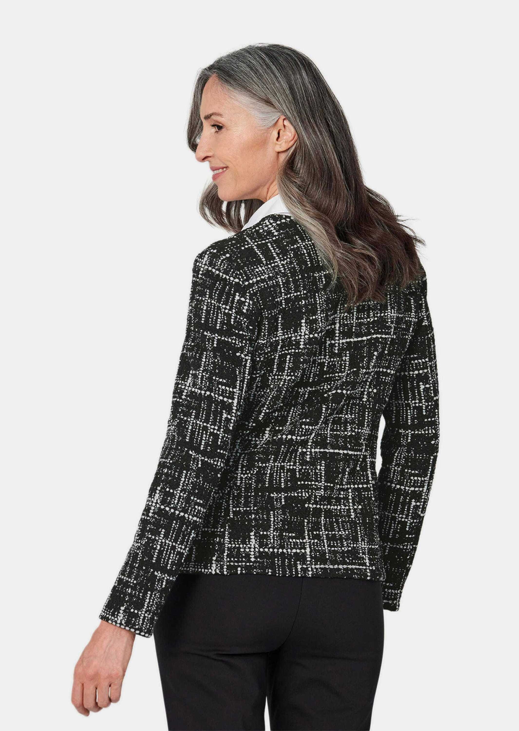 GOLDNER Kurzjacke »Kurzgröße Leichte Jacke in Jersey Jacquard«