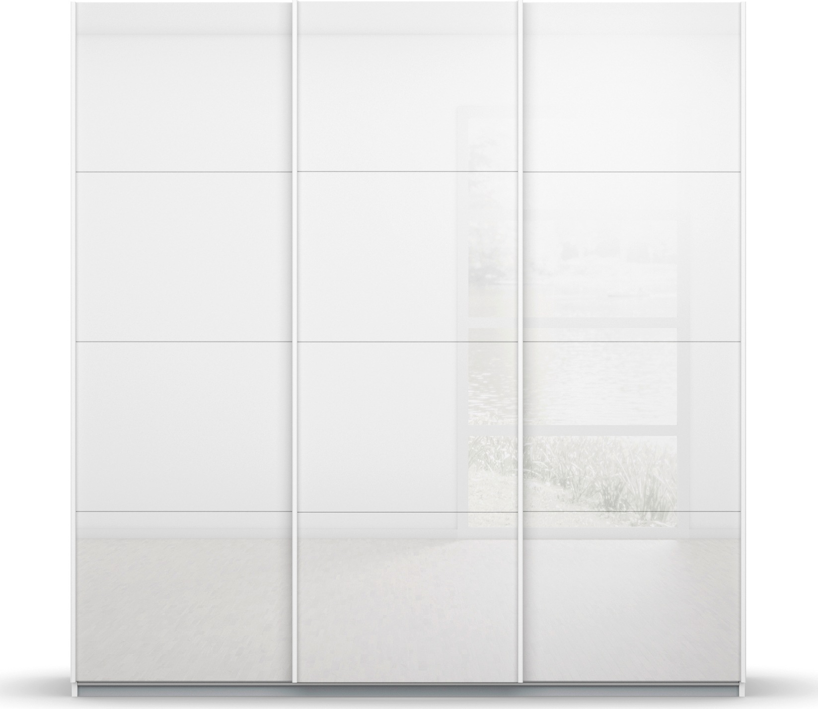 rauch Schwebetürenschrank »Koluna«, Glasfront, inkl. 2 Innenschubladen sowie extra Böden